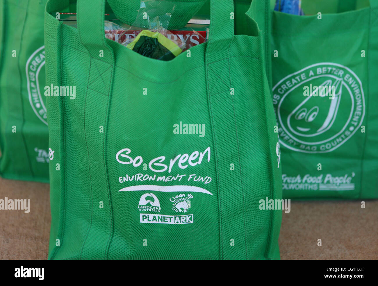 Aug 17, 2007 - Alice Springs, Northern Territory, Australia - Since March  2002, Coles and Bi-Lo have sold over 5 million reusable bags. "Our 'Go Green'  bags make shopping easier for our