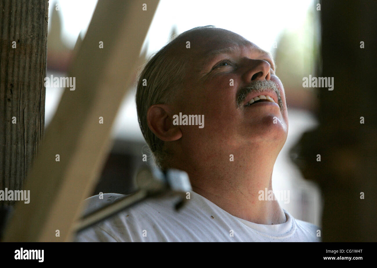 Dallas Simonette, owner of Bayou Bob's, watched his son Houston take ...