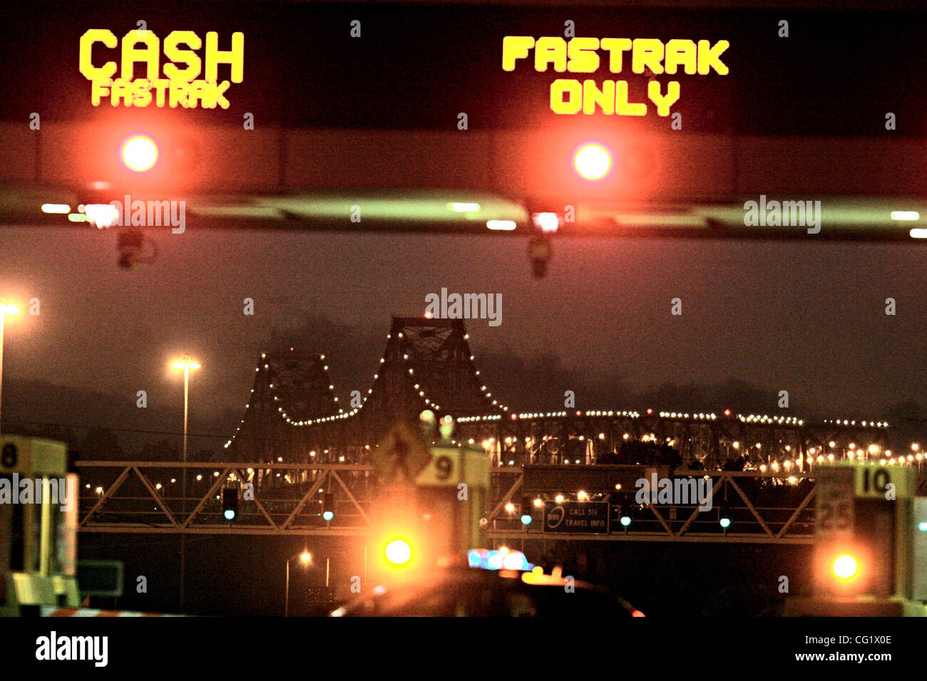 New changeable message signs highlight the Toll Plaza during the Bay ...