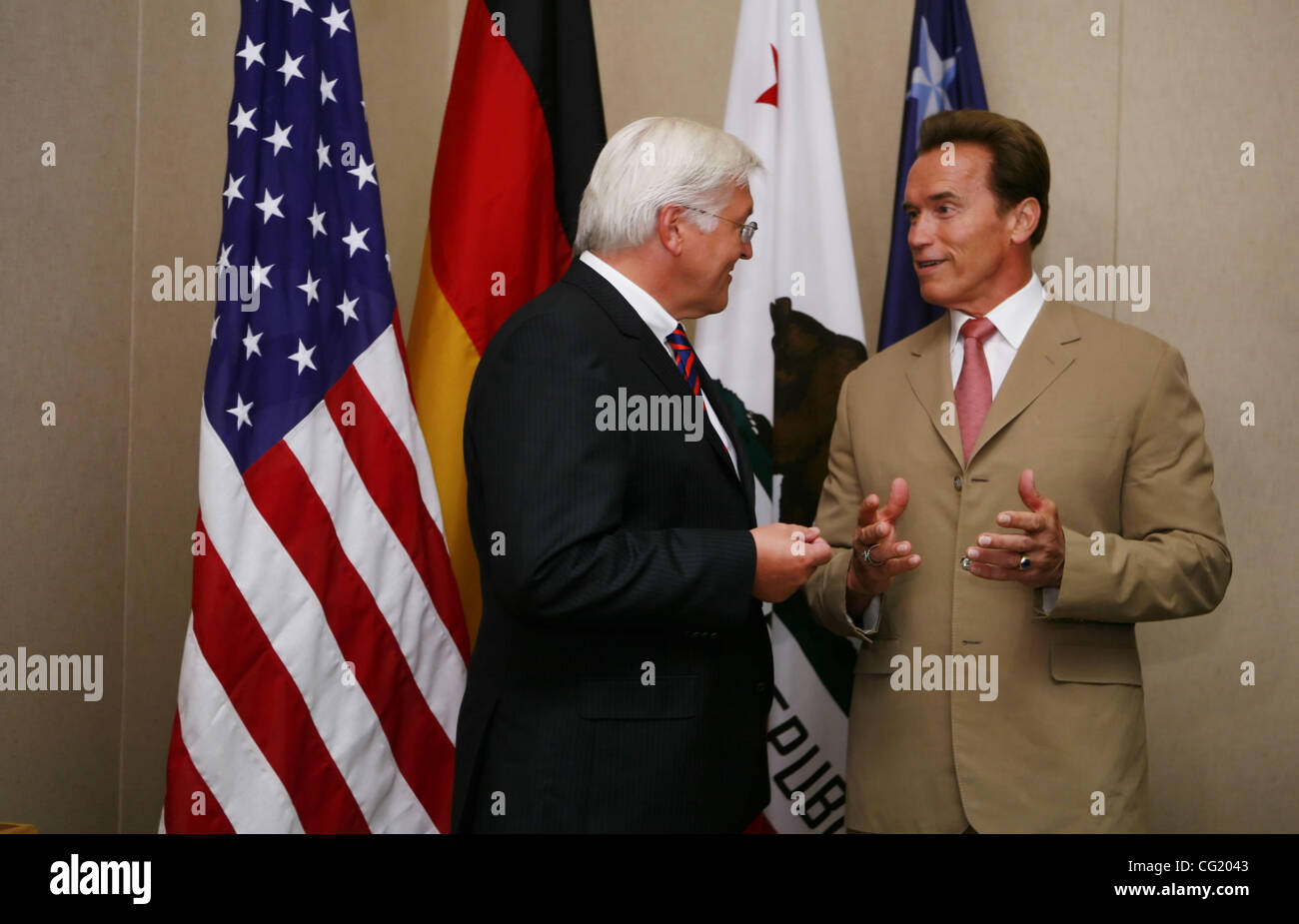 Governor Arnold Schwarzenegger Meets With German Foreign Minister