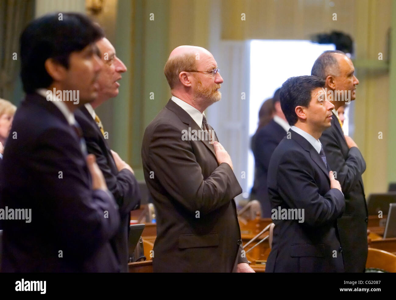 second Assembly Members, (LR) Kevin De LeÝn, DLos Angeles, Ira