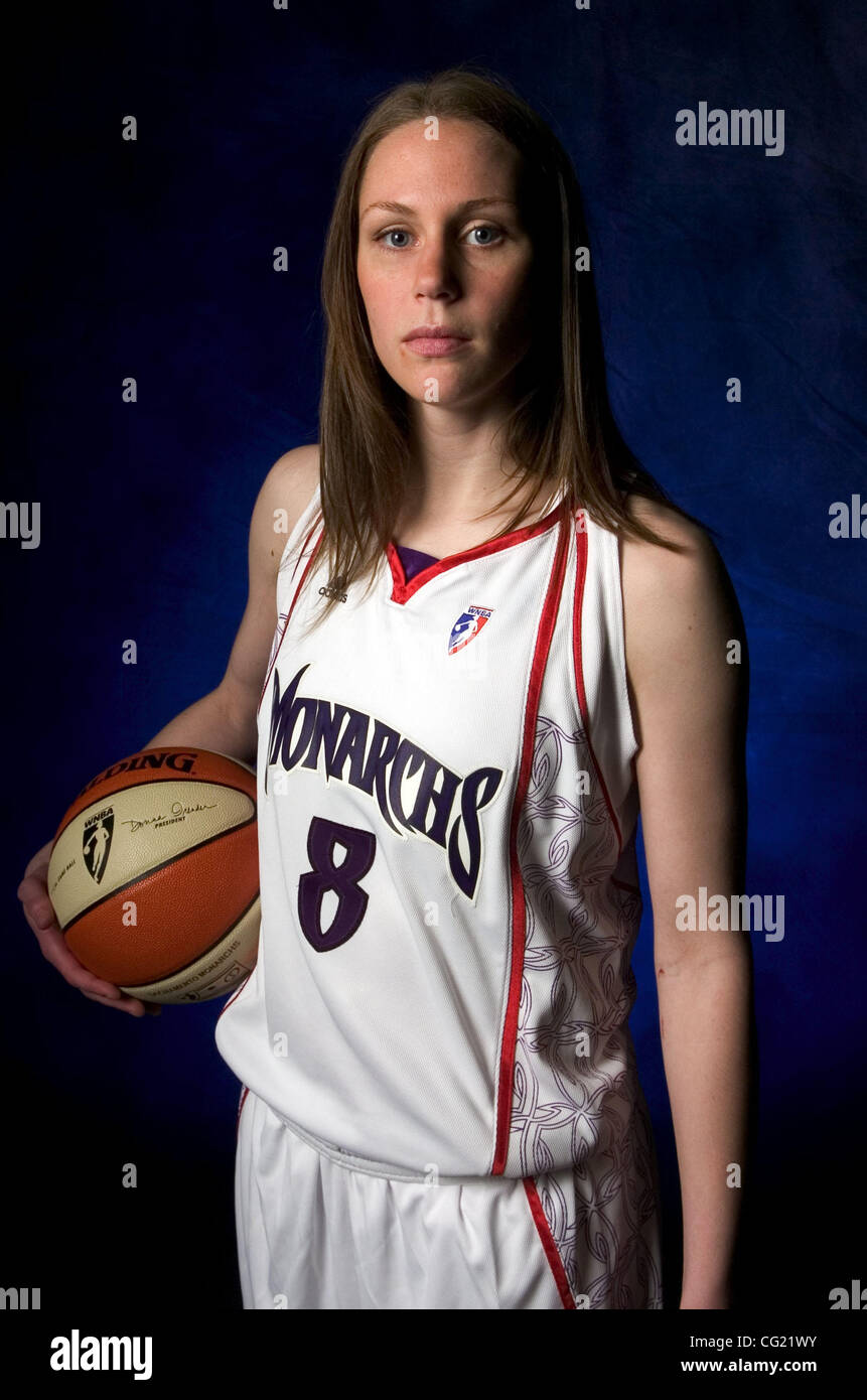 Sacramento Monarch Kim Smith photographed Tuesday, May 15, 2007 during media day  at Arco Arena. The Sacramento Bee /  Carl Costas Stock Photo