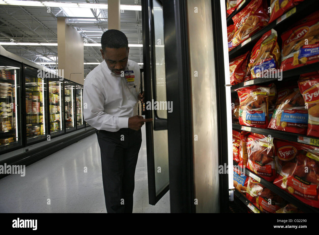 SECOND Joe Sanders store manager at WalMart SuperCenter in Dixon looks