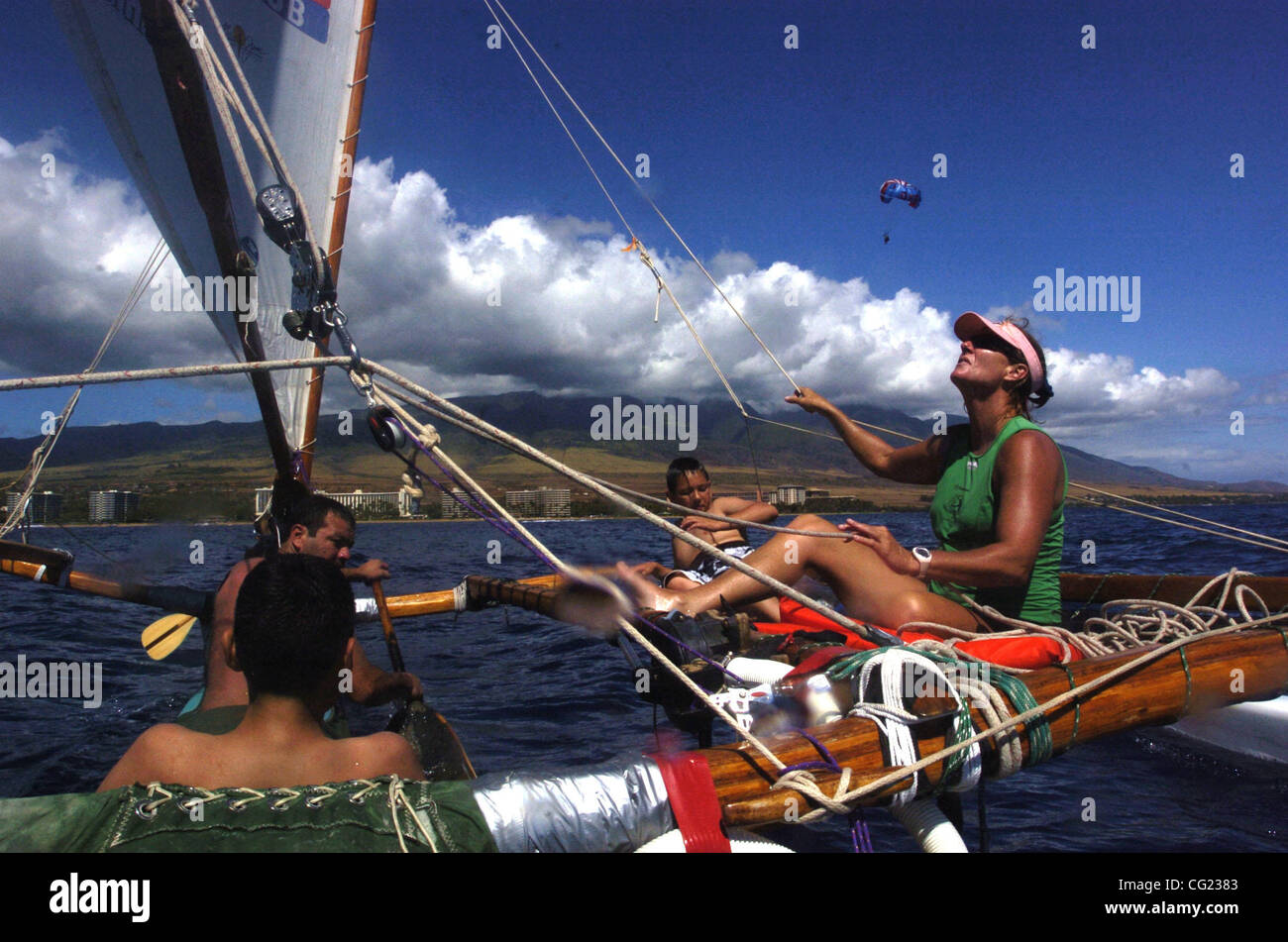 ONLINE CAPTION Jane McKee, a member of the Hawaiian Sailing Canoe