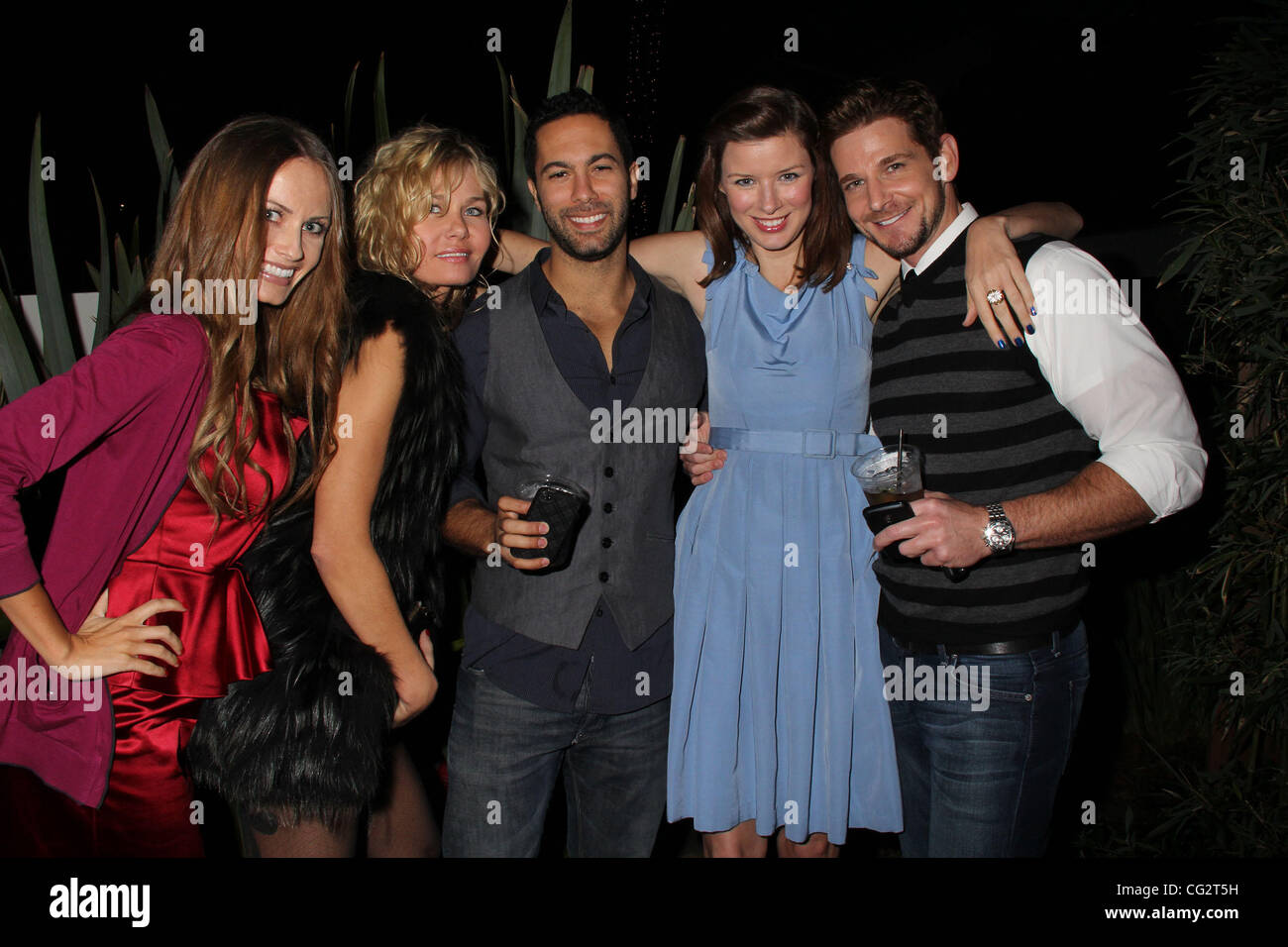 Oct. 20, 2011 - Hollywood, California, U.S. - I15452CHW .2nd Annual Beverly Hills Film, TV & New Media Festival - Opening Night Awards Ceremony .Hollywood Roosevelt Hotel, Hollywood, CA .10/20/2011 .MARTA ZOLYNSKA, KASIA WOLNEJIO, RUDY DOBREV, ANDREA HARRISON AND JOHN STEVENSON  . 2011(Credit Image: Stock Photo