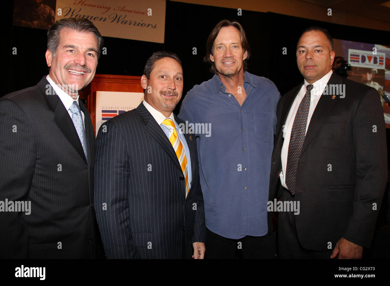 Nov. 3, 2011 - Hollywood, California, U.S. - I15454CHW .US Veterans Breakfast  Hosted By The California Disabled Veterans Business Alliance  .Burbank Airport Marriott, Burbank, CA .11/05/2011 .KEVIN SORBO POSING WITH POSING WITH DEA AGENTS BRIANE M. GREY AND JON S.GOLDBERG  . 2011(Credit Image: Â© C Stock Photo