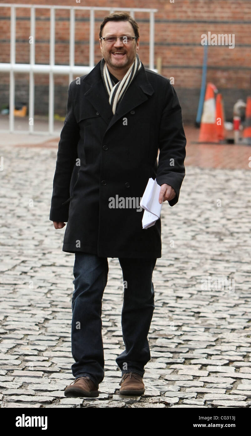 Ian Puleston-Davies 'Coronation Street' stars arrive at the Granada Studios Manchester, England - 13.12.10 Stock Photo