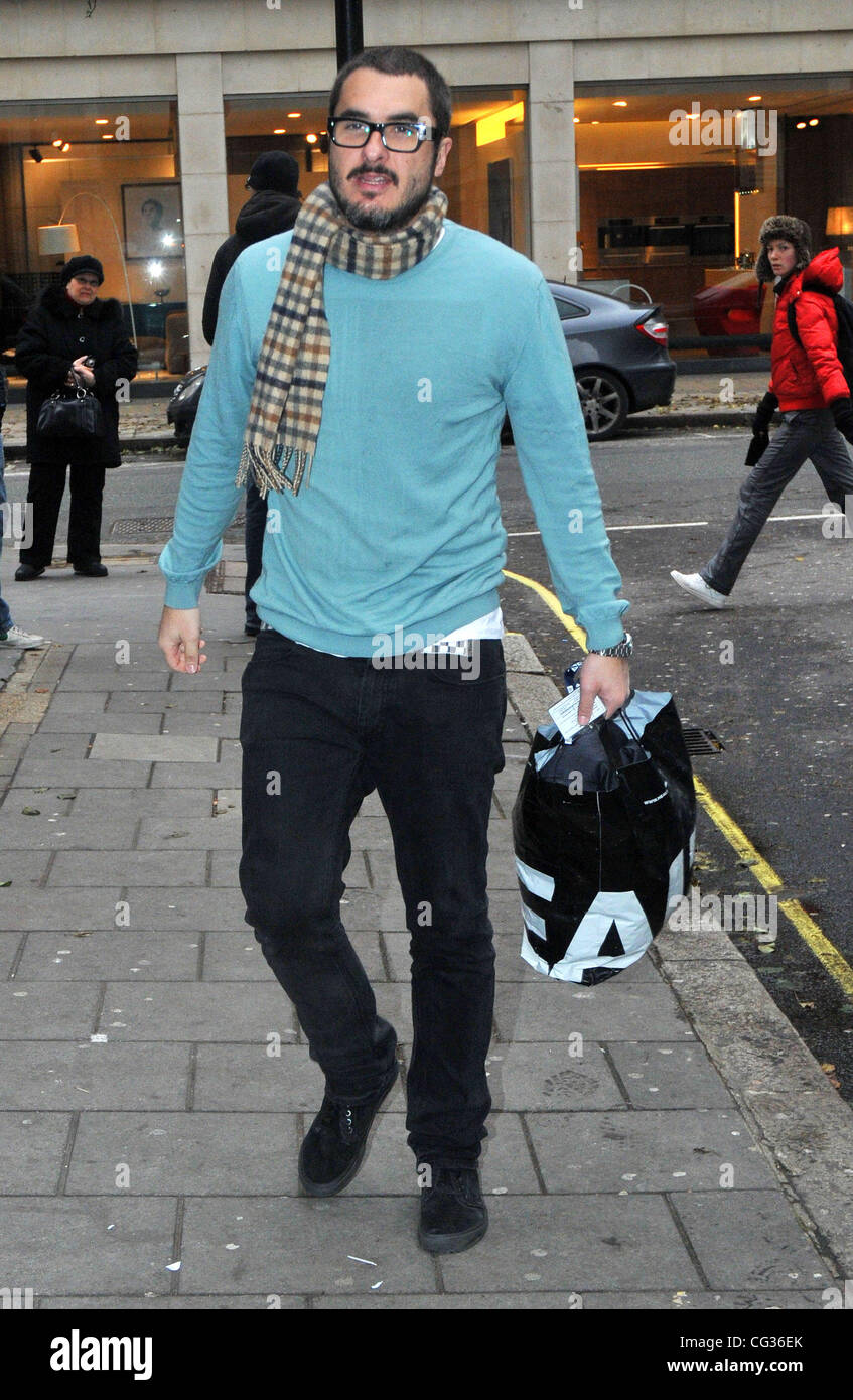 Zane Lowe arrives at the BBC Radio 1 studios London, England - 17.12.10  Stock Photo - Alamy