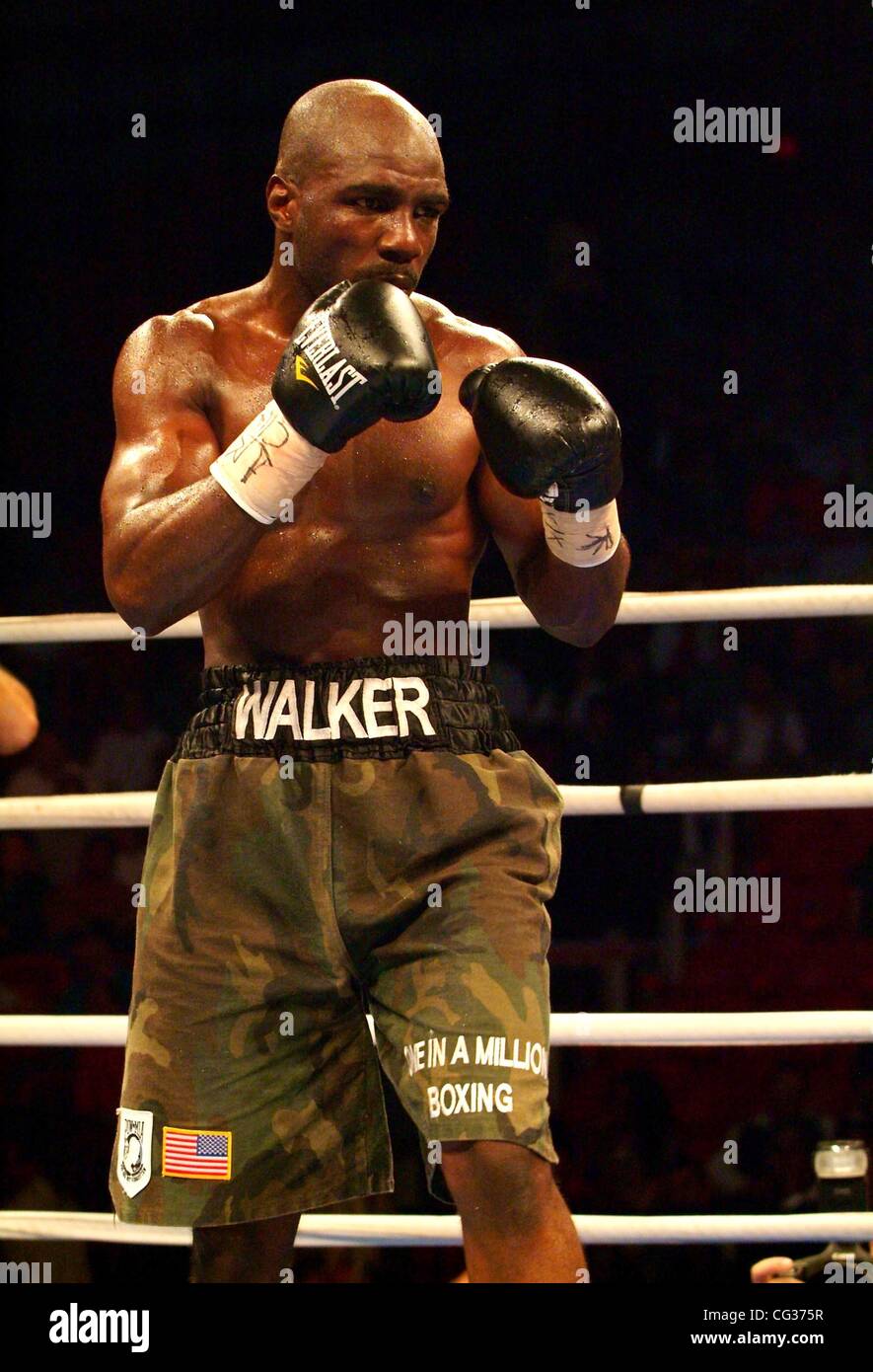 Michael 'Midnight Stalker' Walker fight for Special Middleweight attraction at American Airlines Arena Miami, Florida - 17.12.10 Stock Photo