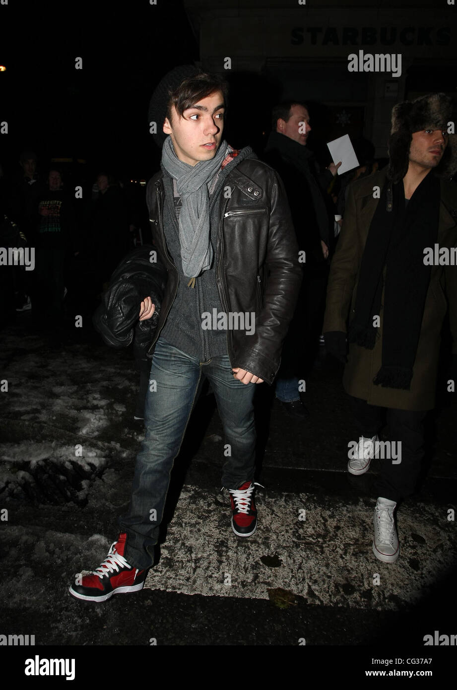 Nathan Sykes of The Wanted at Radio One London, England - 19.12.10 Stock Photo