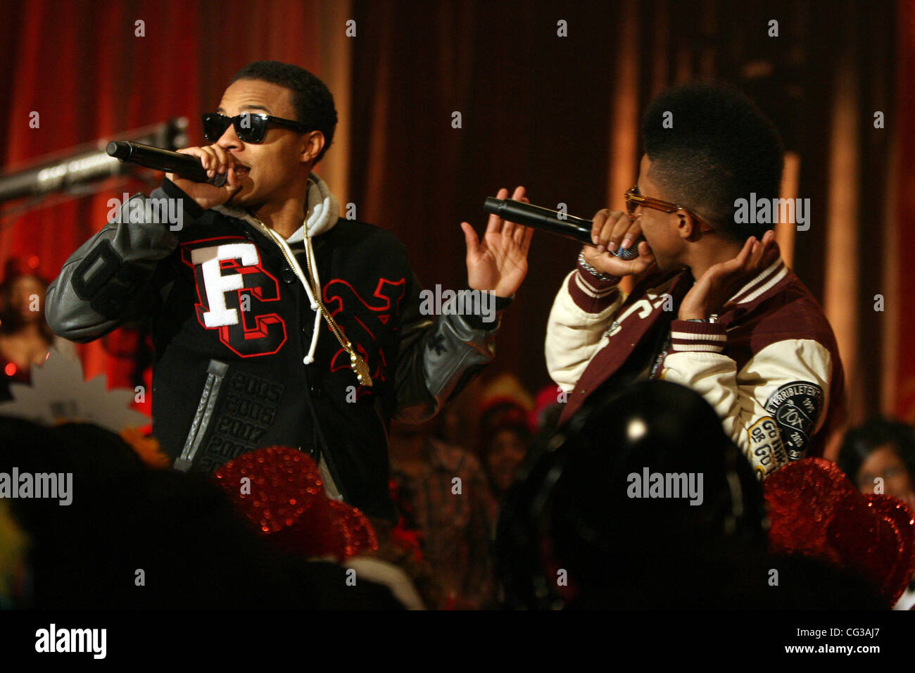 Bow Wow, Lil Twist  BET's '106 and Park' New Years Eve show New York City, USA - 31.12.10 Stock Photo