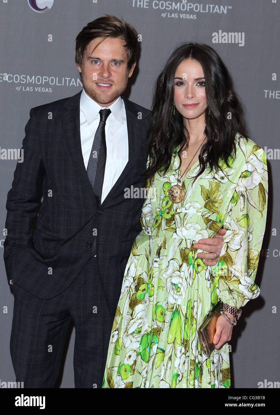 Andrew Pruett and Abigail Spencer    The Cosmopolitan Grand Opening and New Year's Eve Celebration at Marquee Nightclub in The Cosmopolitan Las Vegas, Nevada - 31.12.10 Stock Photo