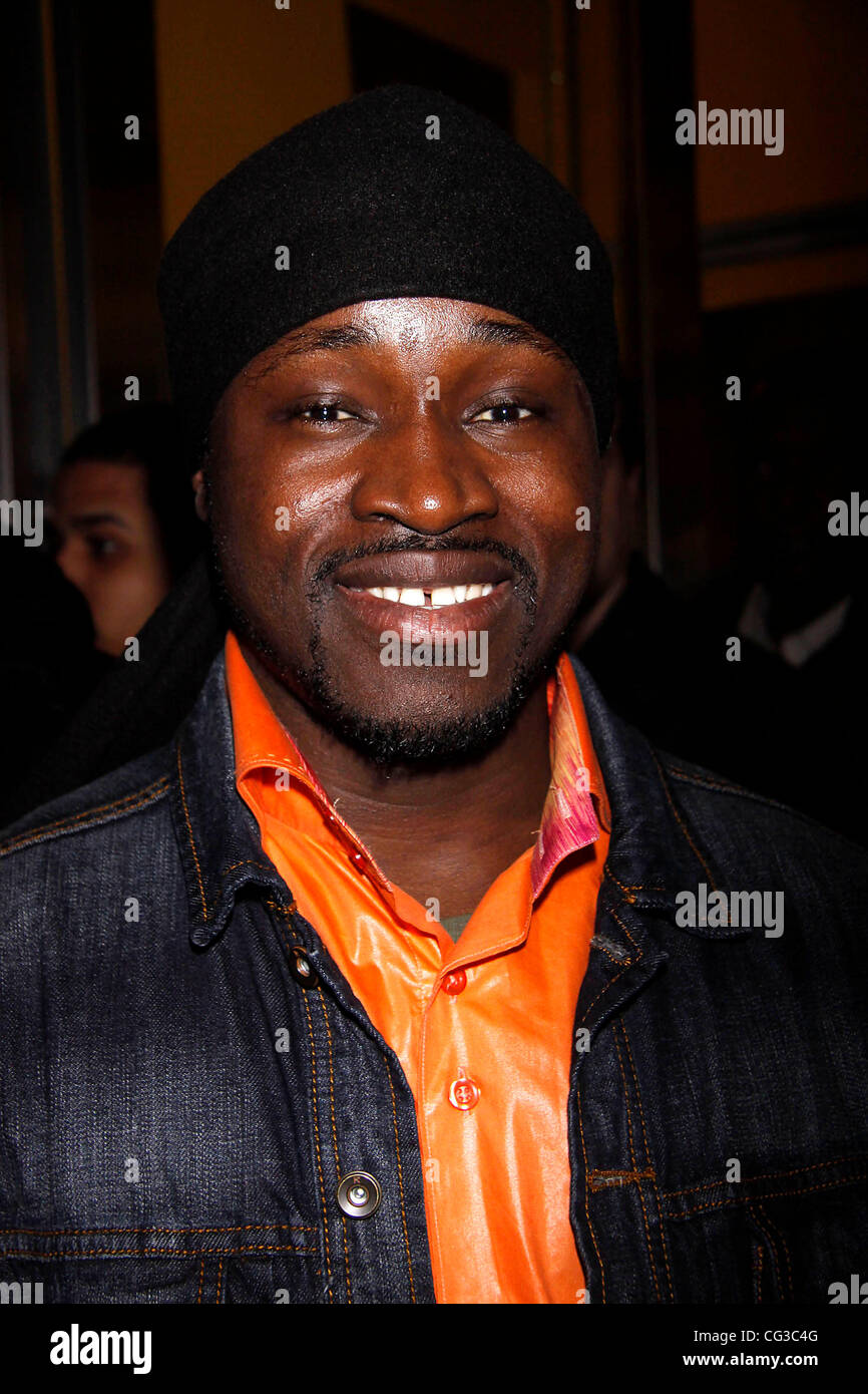 Ismael Kouyaté  After party for the closing night of the Broadway musical 'Fela!' held at Serafina restaurant. New York City, USA - 02.01.11 Stock Photo