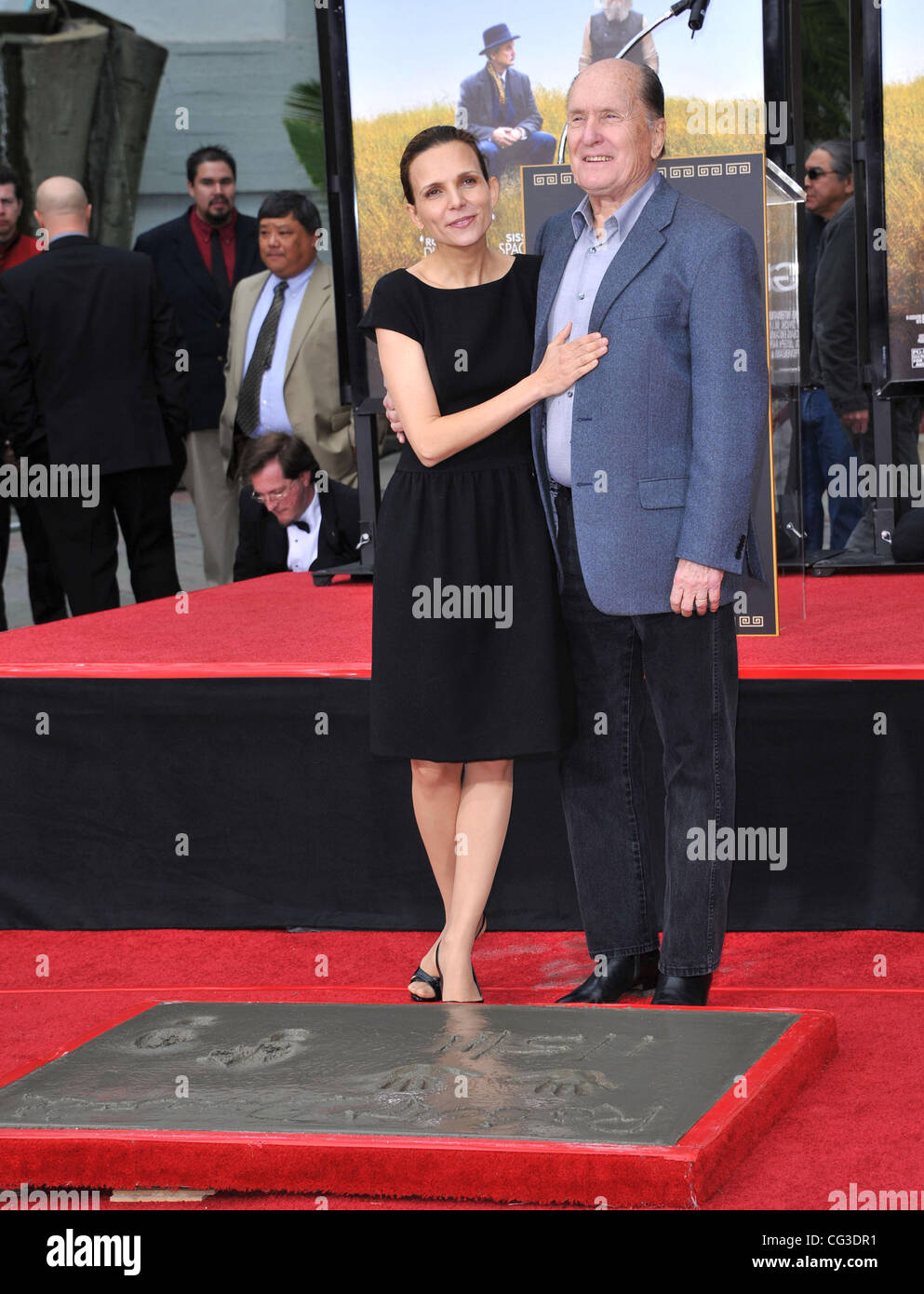 Robert Duvall and wife Lucianna Duvall Robert Duvall's Hand and ...