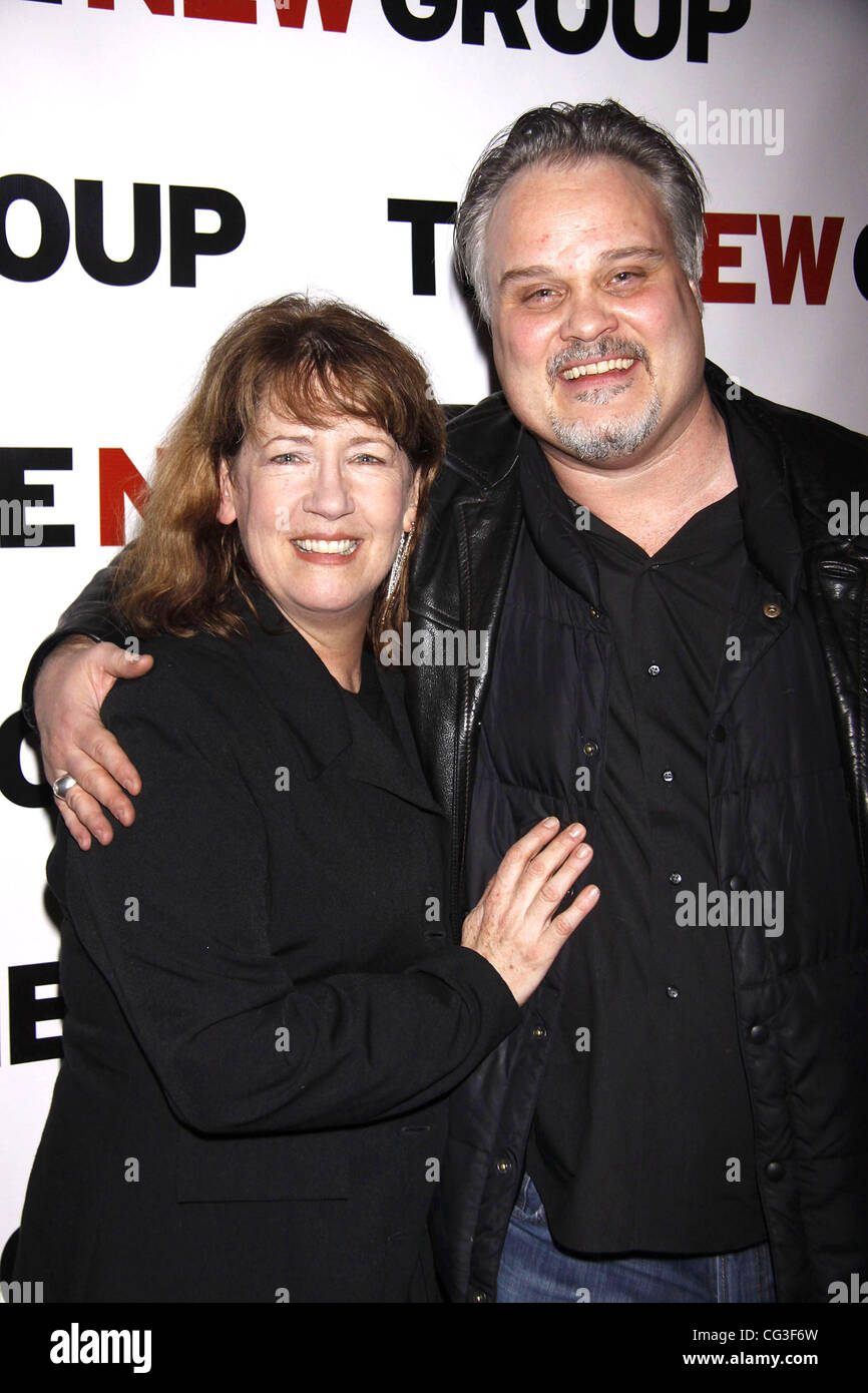 Ann Dowd and Tommy Nohilly Cast party and celebration for the New Group's World Premiere production of 'Blood from a Stone' held at 404 party space New York City, USA - 06.01.11 Stock Photo