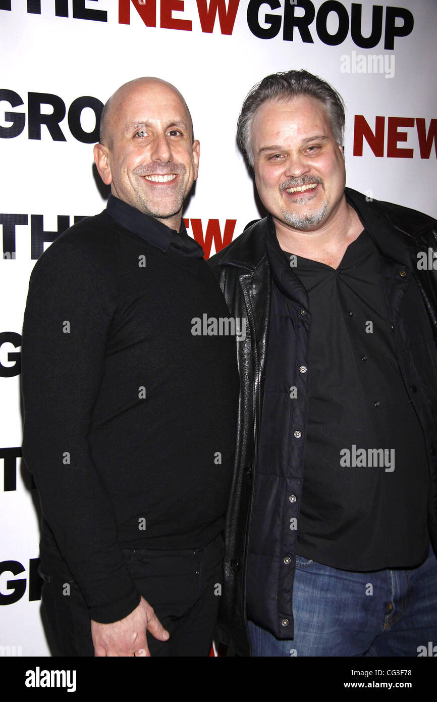 Scott Elliott and Tommy Nohilly Cast party and celebration for the New Group's World Premiere production of 'Blood from a Stone' held at 404 party space New York City, USA - 06.01.11 Stock Photo