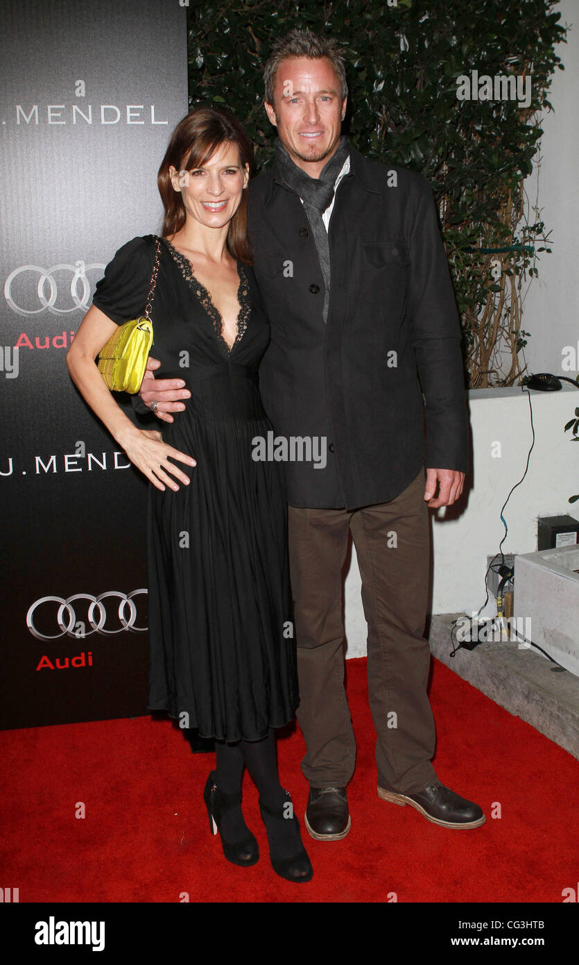 Perrey Reeves and boyfriend John Musser Audi and Designer J. Mendel's ...