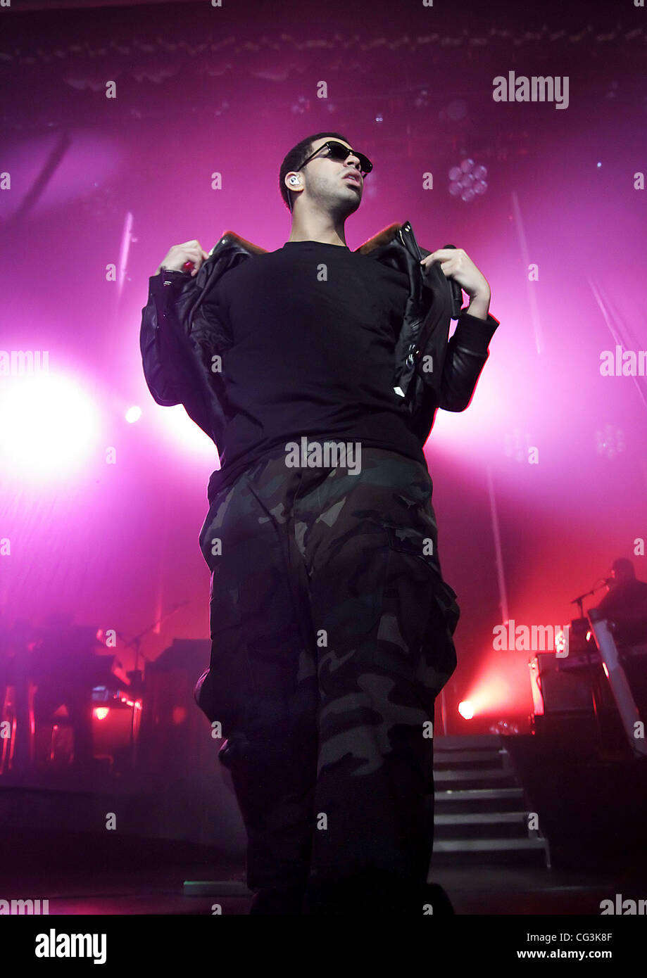 Canadian rapper, Drake, aka Aubrey Drake Graham performing at ...