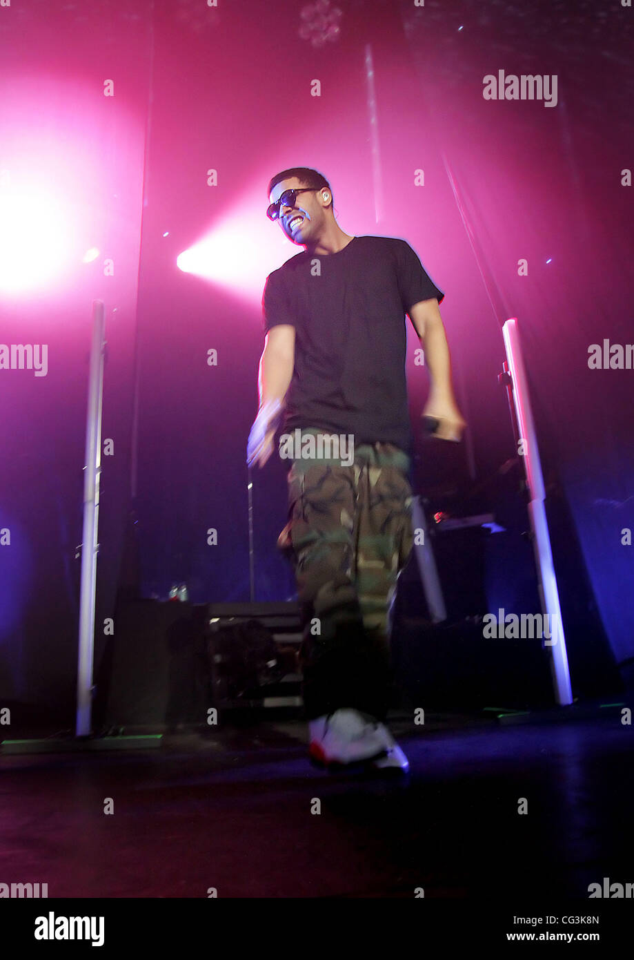 Canadian rapper, Drake, aka Aubrey Drake Graham performing at ...