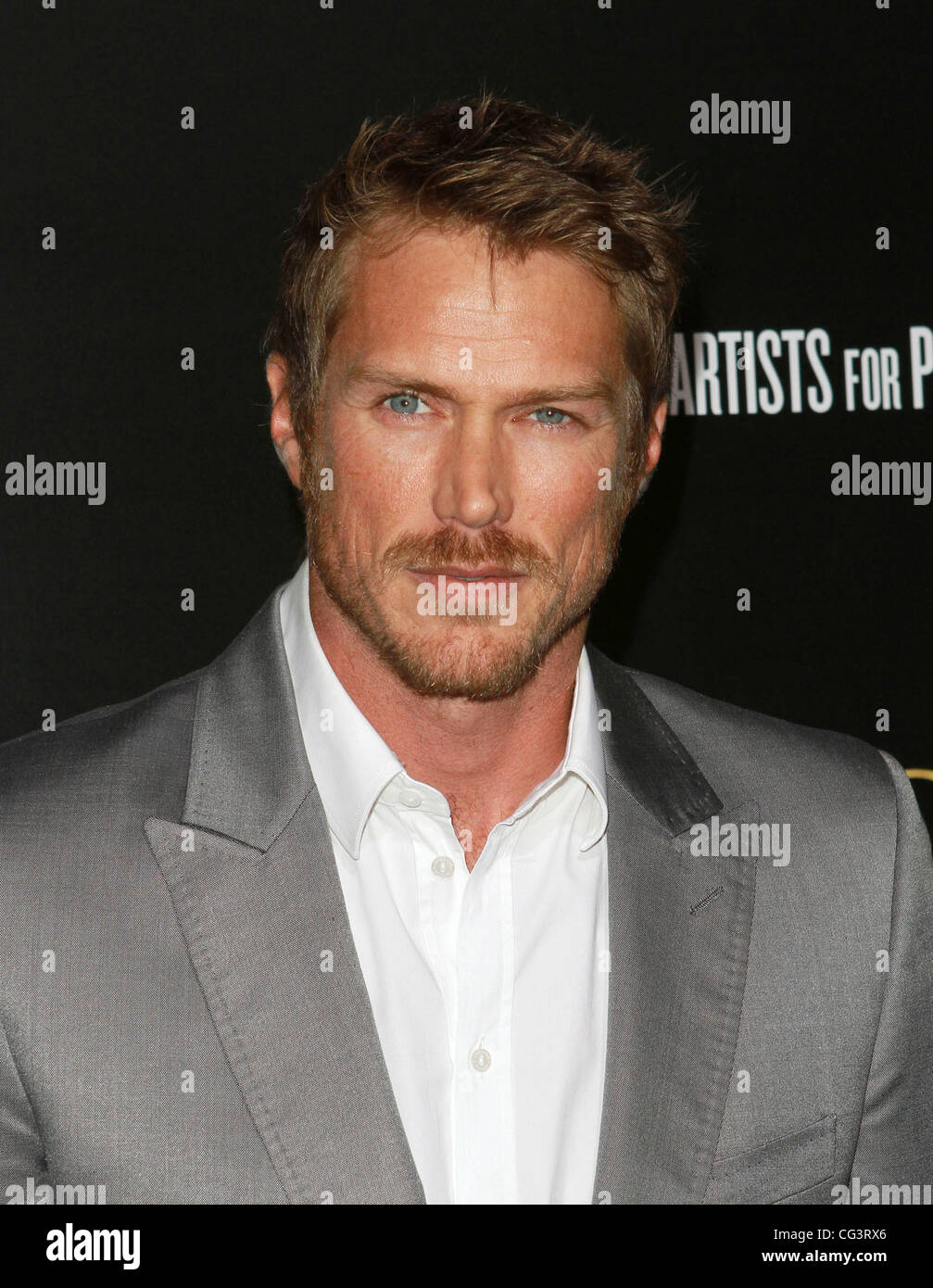 Jason Lewis Bvlgari private event honoring Simon Fuller and Paul Haggis to benefit Save The Children and Artists For Peace and Justice - Red Carpet Arrivals Beverly Hills, California - 13.01.11 Stock Photo