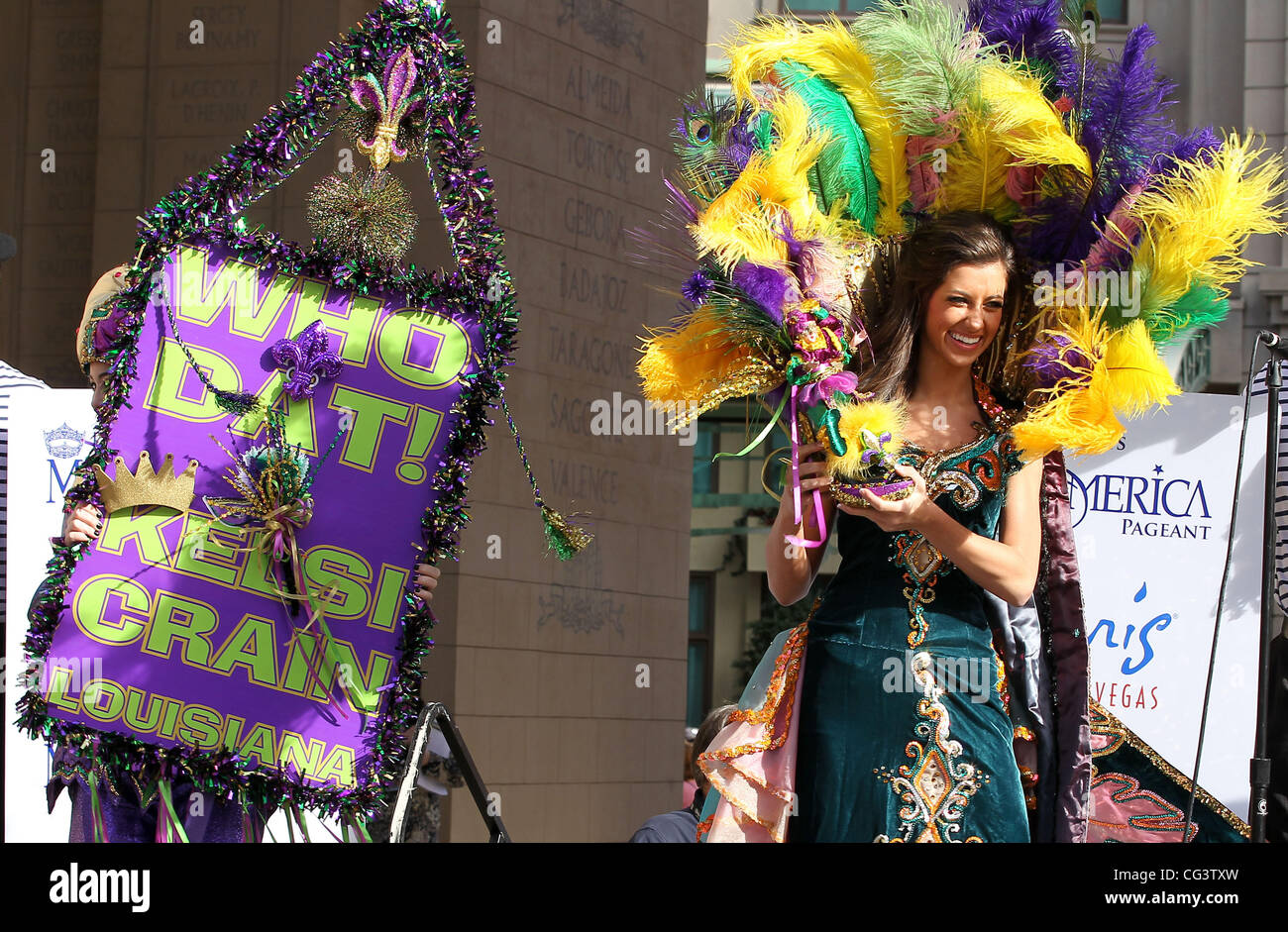 Miss Louisiana Kelsi Crain Miss America 2011 DSW Parade of Shoes at the Paris Resort and Casino