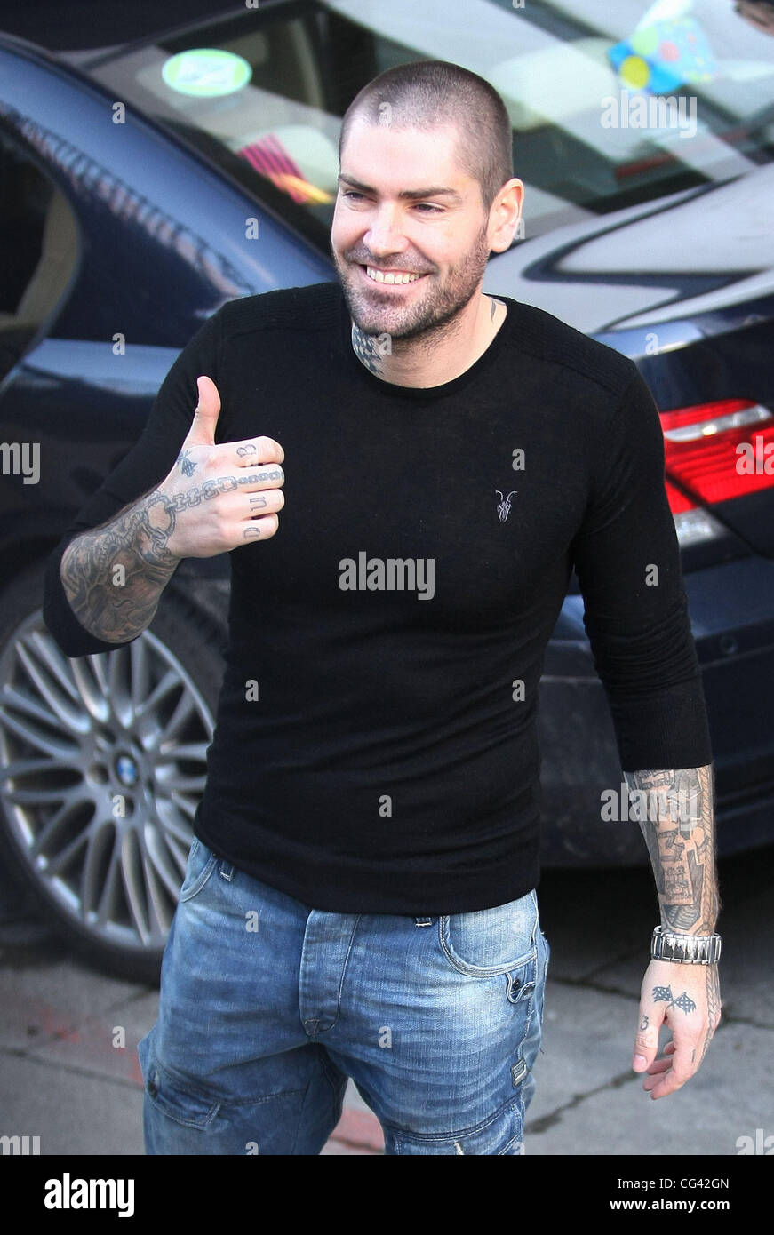 Shane Lynch outside the ITV studios London, England - 18.01.11 Stock