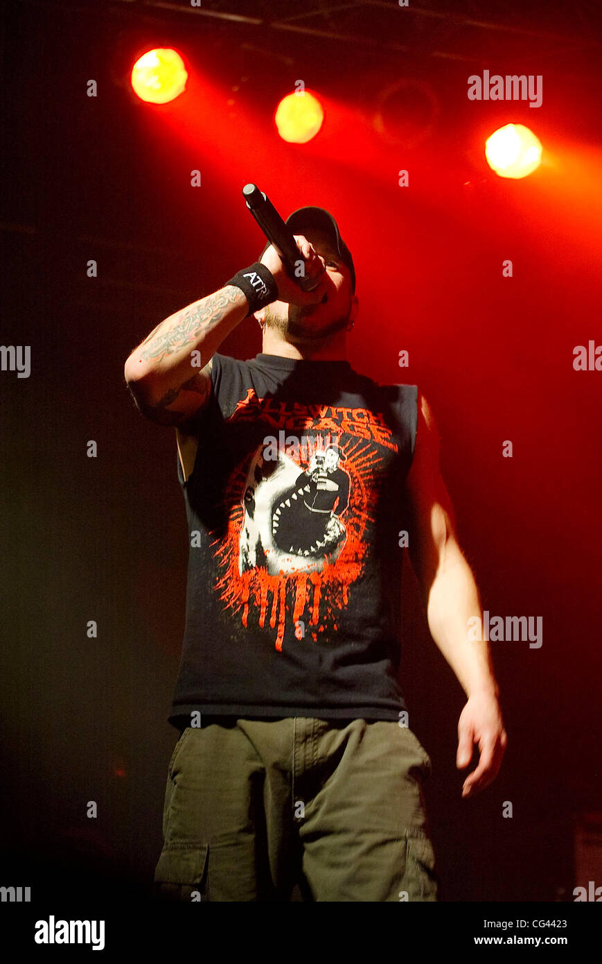 Philip Labonte All That Remains performing on the San Diego leg of the ...