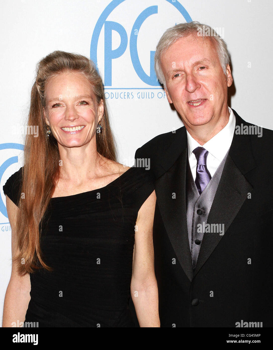 Suzy Amis and James Cameron  The 22nd Annual Producers Guild (PGA) Awards held at The Beverly Hilton Hotel - Arrivals Los Angeles, California - 22.01.11 Stock Photo