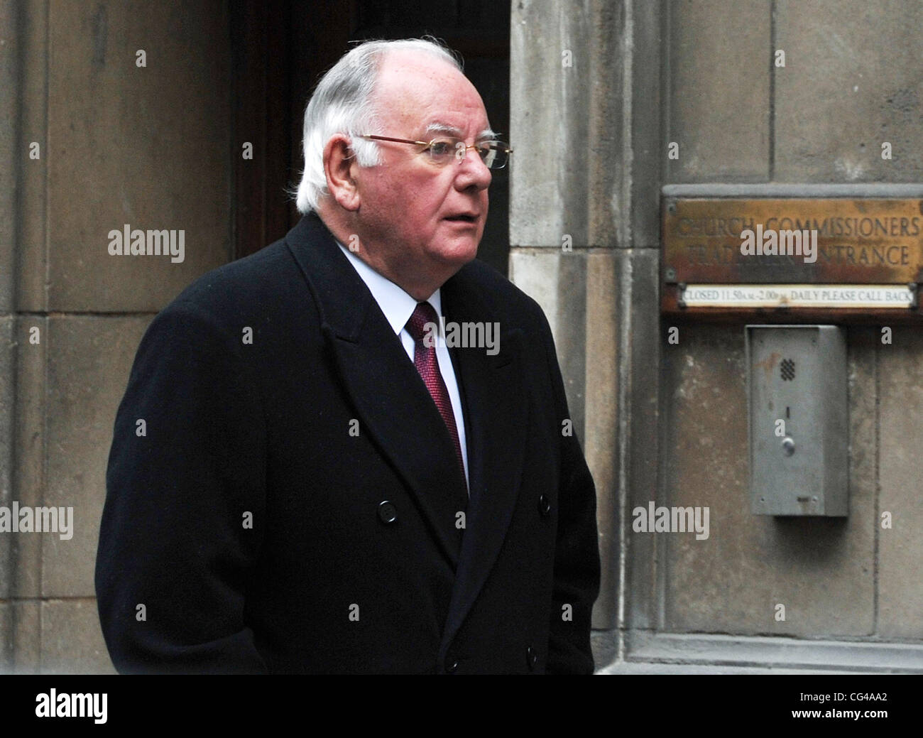 Former Speaker of the House of Commons Michael Martin out and about in Westminster. London, England - 26.01.11 Stock Photo