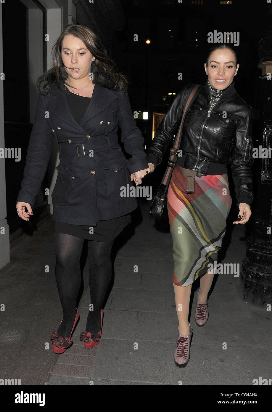 Pics Elen Rivas Elen Rivas leaving the May Fair hotel. London, England - 27.01.11 Stock ...