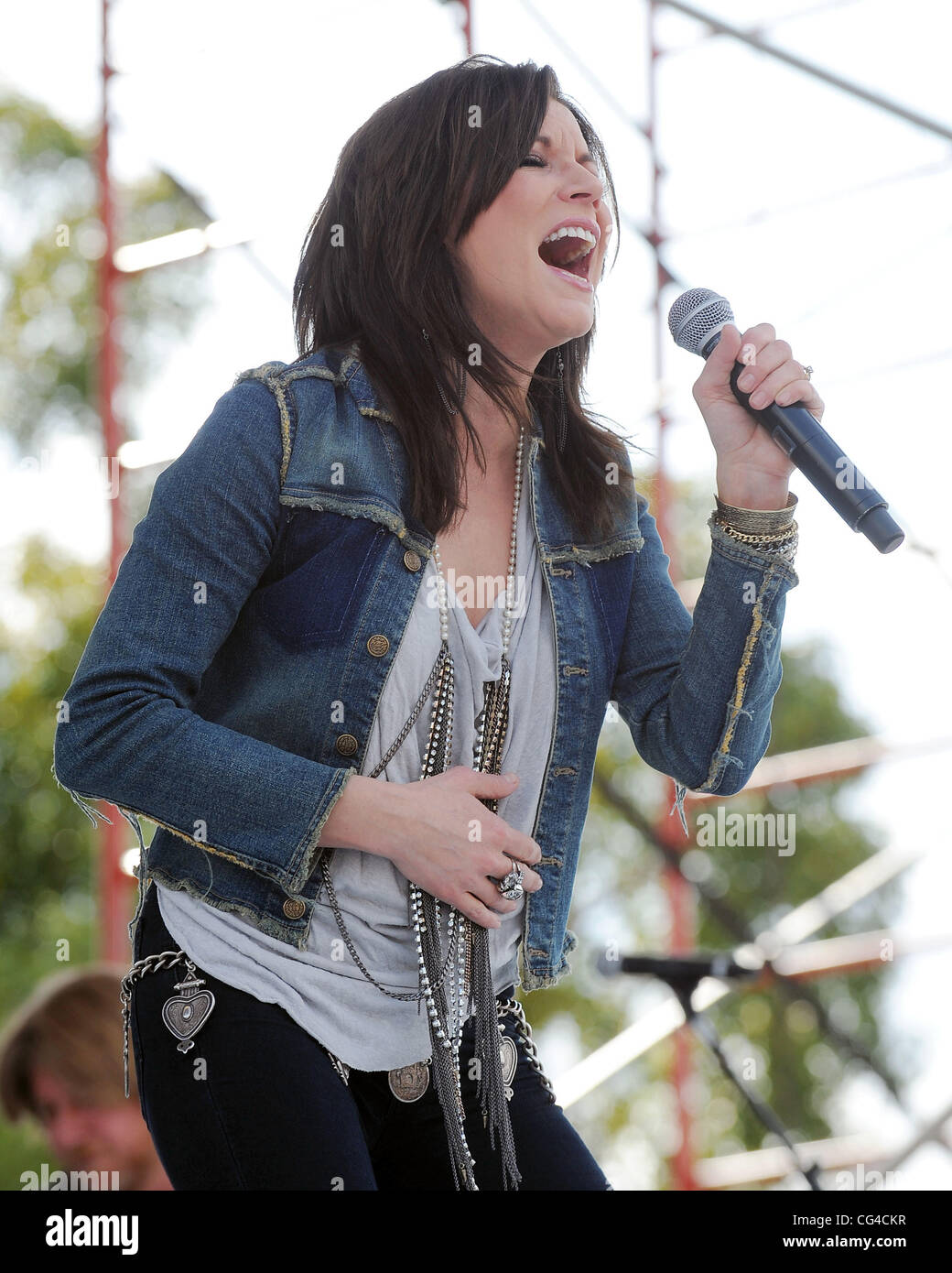 Martina McBride performs during the ' WKIS Chili Cook Off ' at C.B