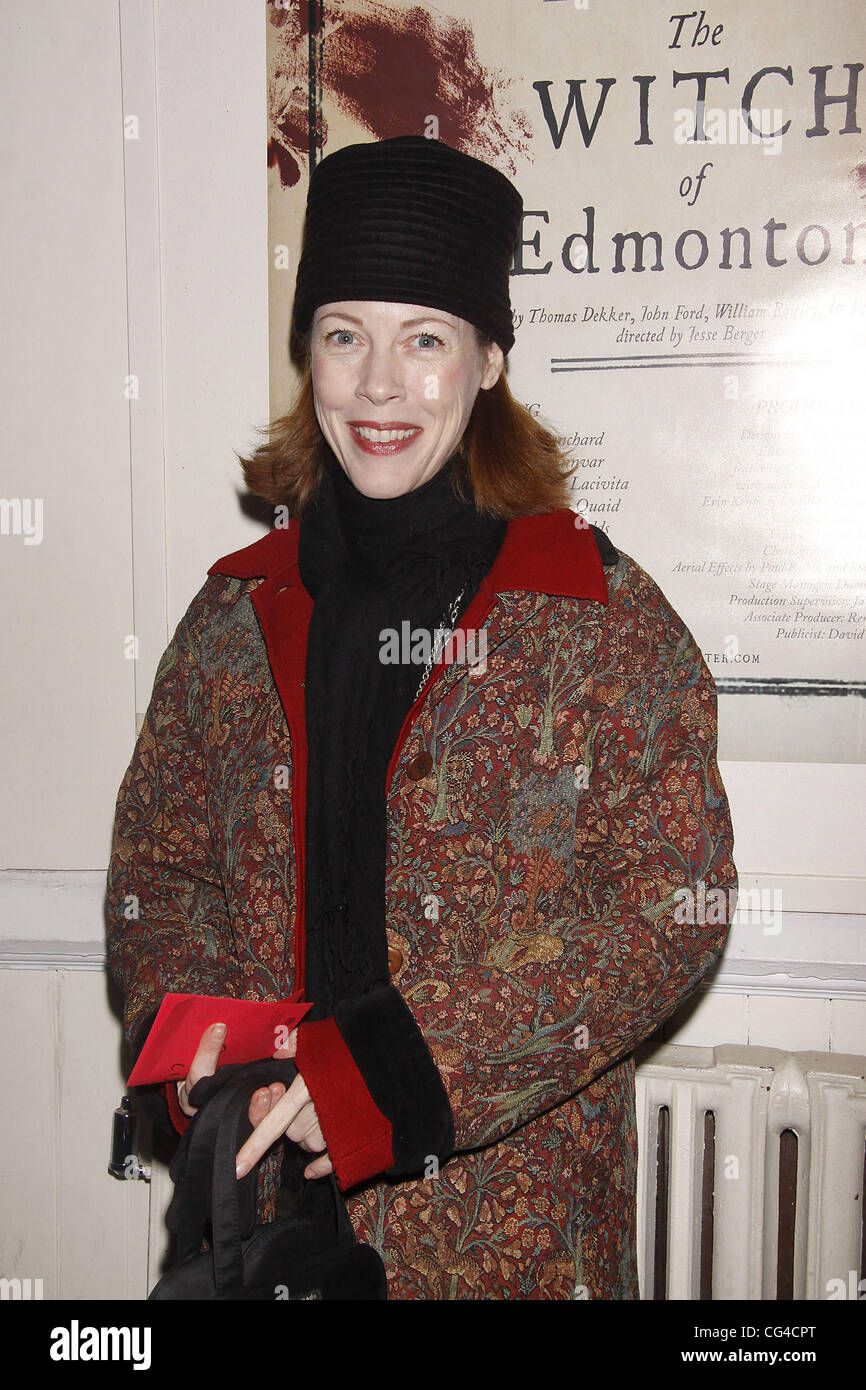 Veanne Cox  Red Bull Theater's Gala Benefit Performance of 'The Witch of Edmonton' at the Theater at St. Clement’s Church - Arrivals. New York City, USA - 30.01.11 Stock Photo