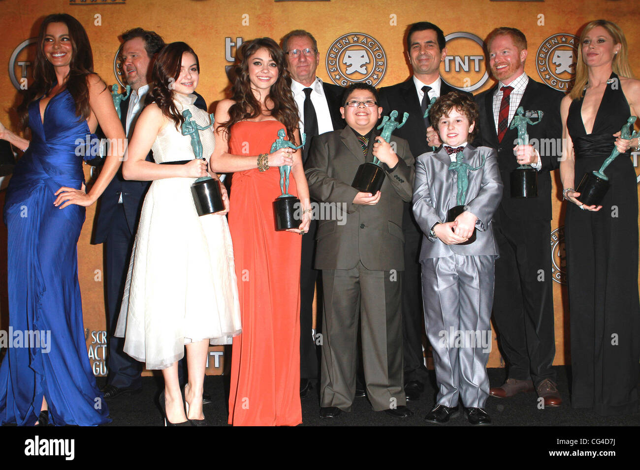 Cast Of Modern Family The 17th Annual Screen Actors Guild Awards Sag Stock Photo Alamy