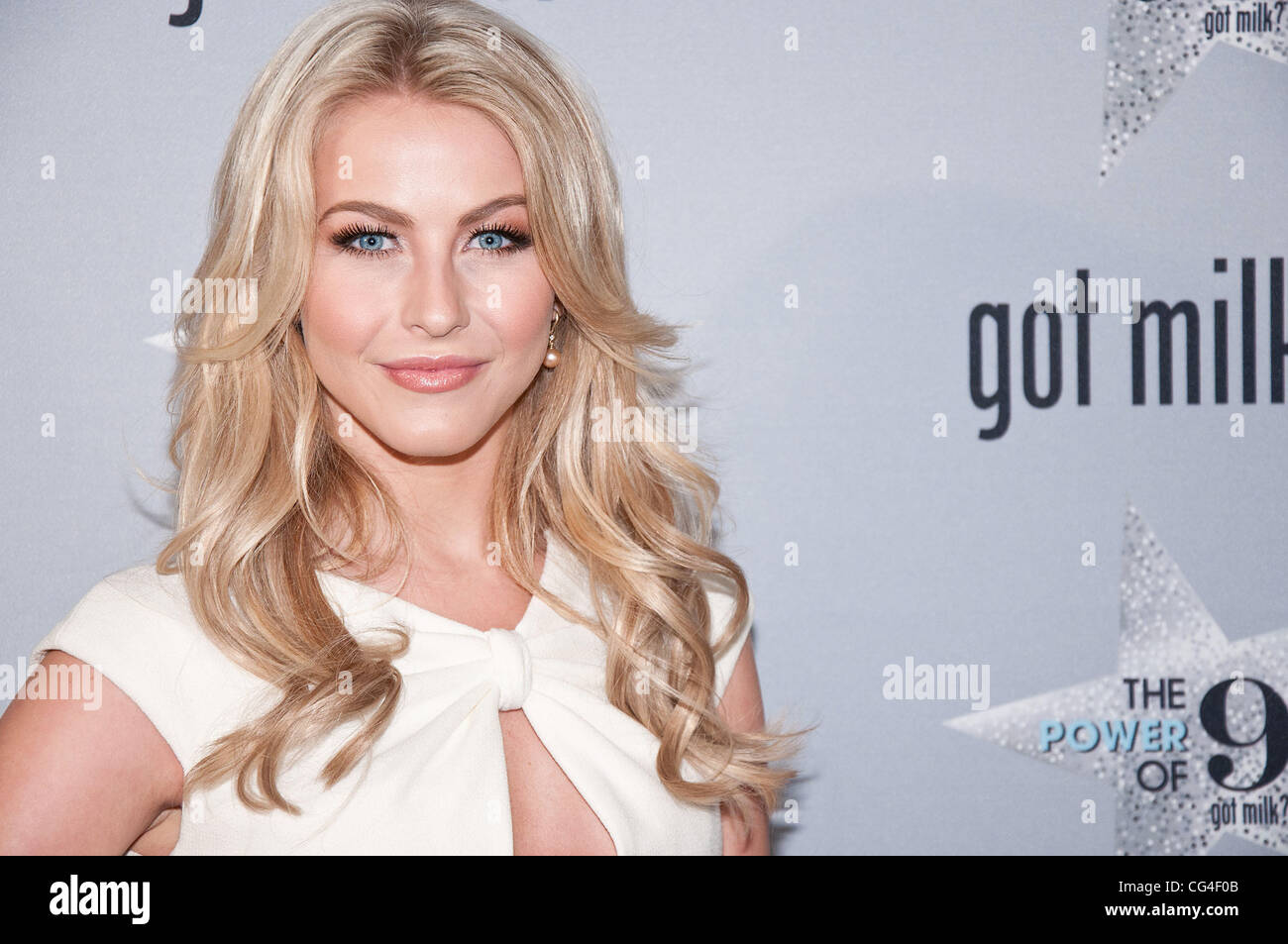 Julianne Hough unveiling of the new 'got milk?' ad campaign at Hearst Tower. New York City, USA - 01.02.11 Stock Photo