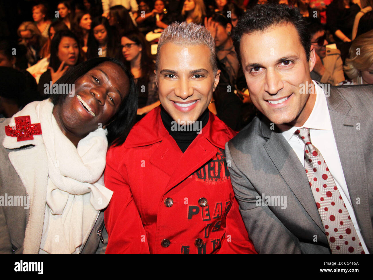 Ms Jay, Jay Manuel and Nigel Barker MercedesBenz IMG New York Fashion Week Fall 2011 The
