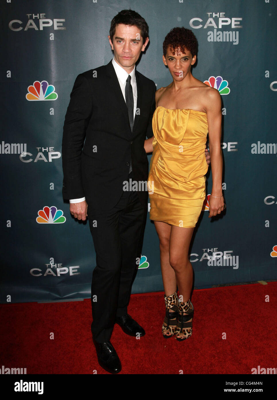 James Frain and wife Marta Cunningham Premiere Party for "The Cape