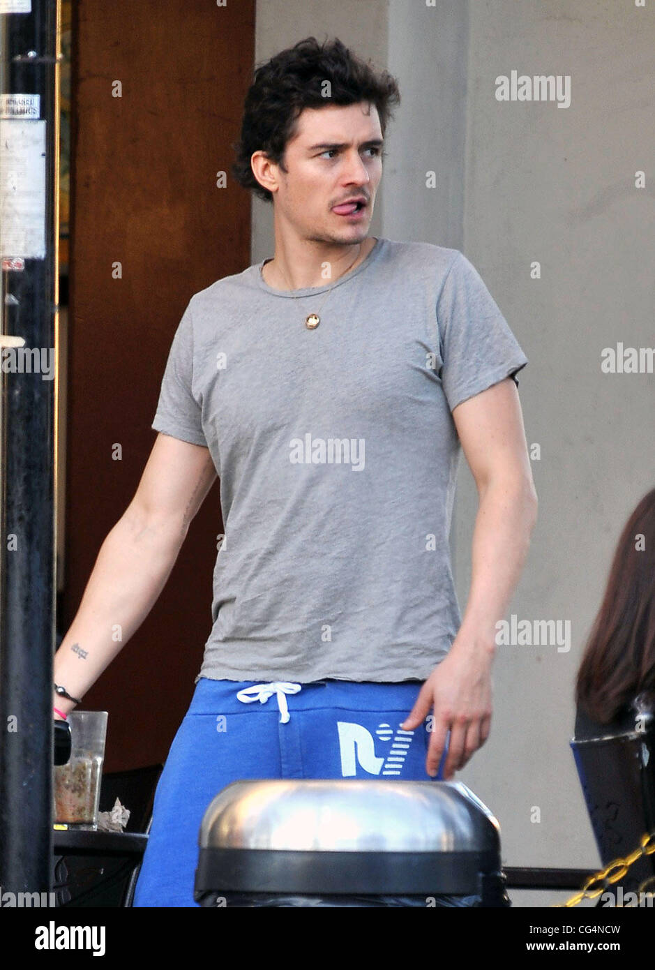 grey t shirt with shorts