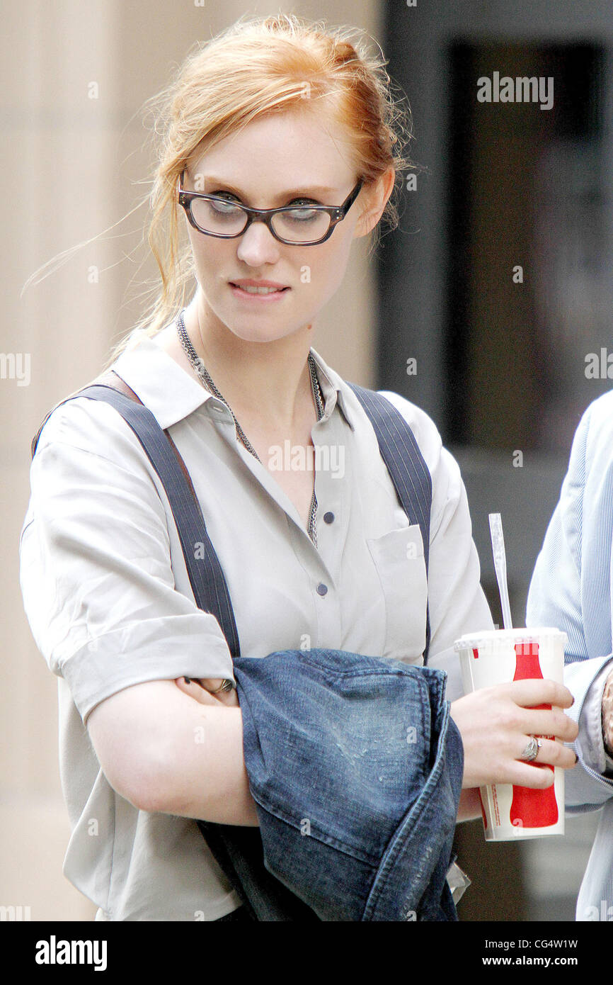 Deborah Ann Woll The cast of 'Someday This Pain Will Be Useful to You' filming  on location in Manhattan New York City, USA - 13.09.10 Stock Photo