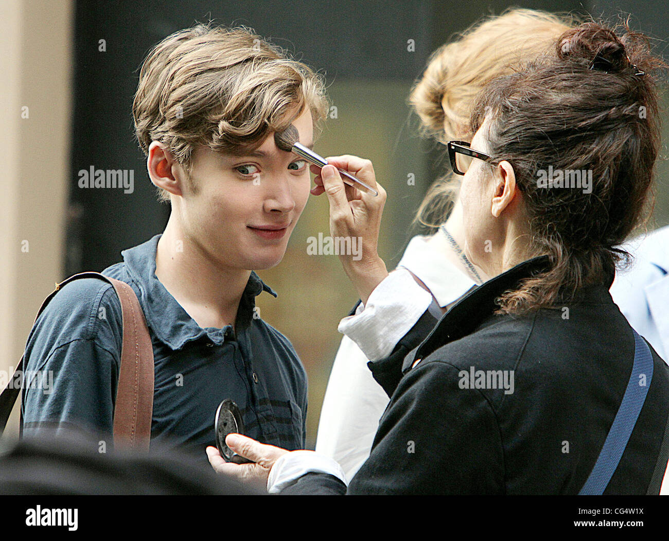 One of the stars of the film Toby Regbo arriving for the Times BFI