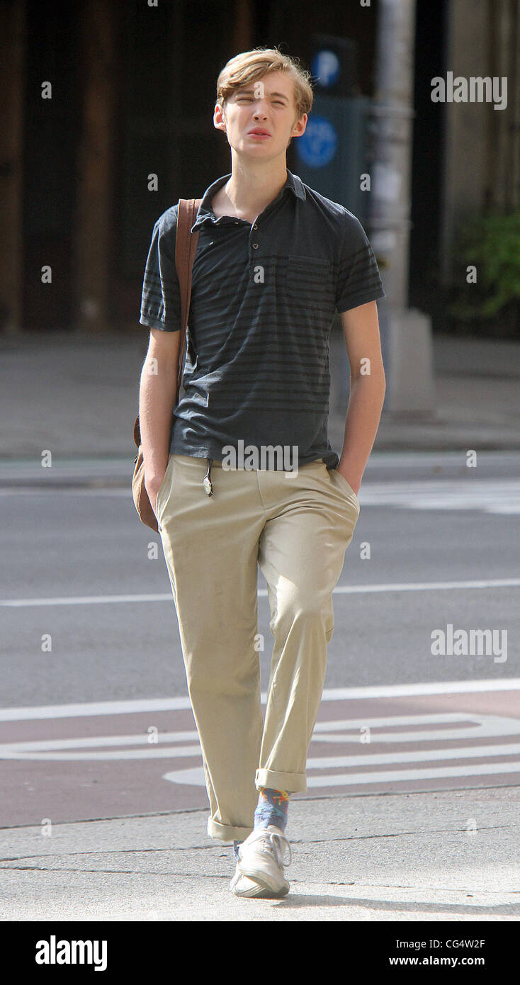 Toby Regbo The cast of 'Someday This Pain Will Be Useful to You' filming on  location in Manhattan New York City, USA - 13.09.10 Stock Photo - Alamy