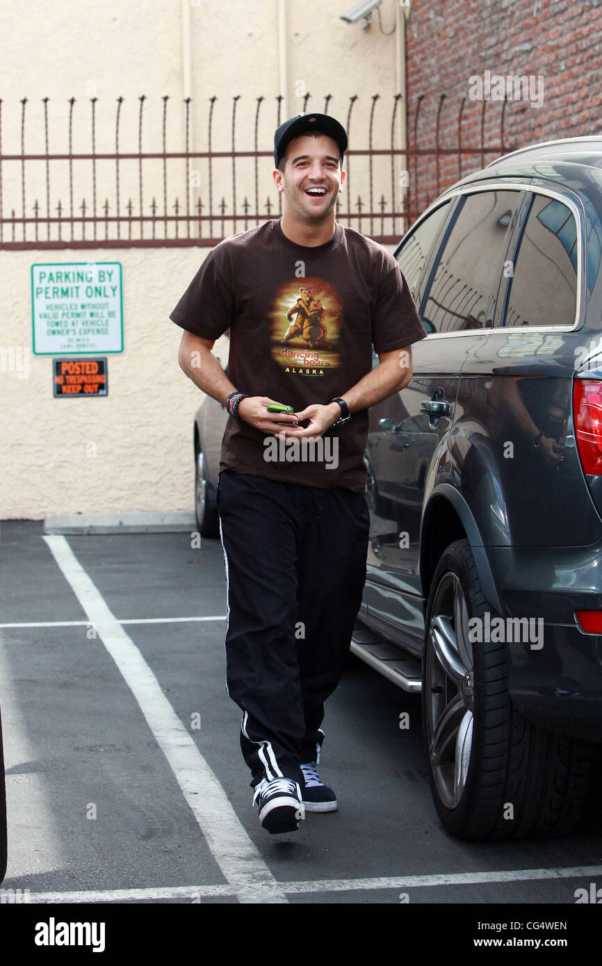 Mark Ballas outside the dance-rehearsal studio for ABC-TV&rsquo;s &lsquo;Dancing