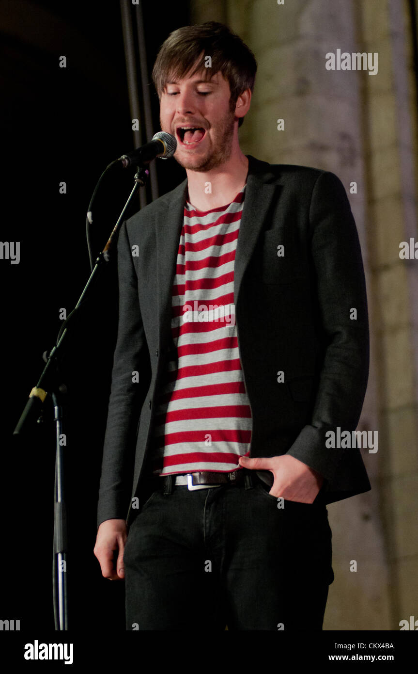 David Craig of The Futureheads performs onstage at Durham Cathedral on August 25th 2012 Stock Photo