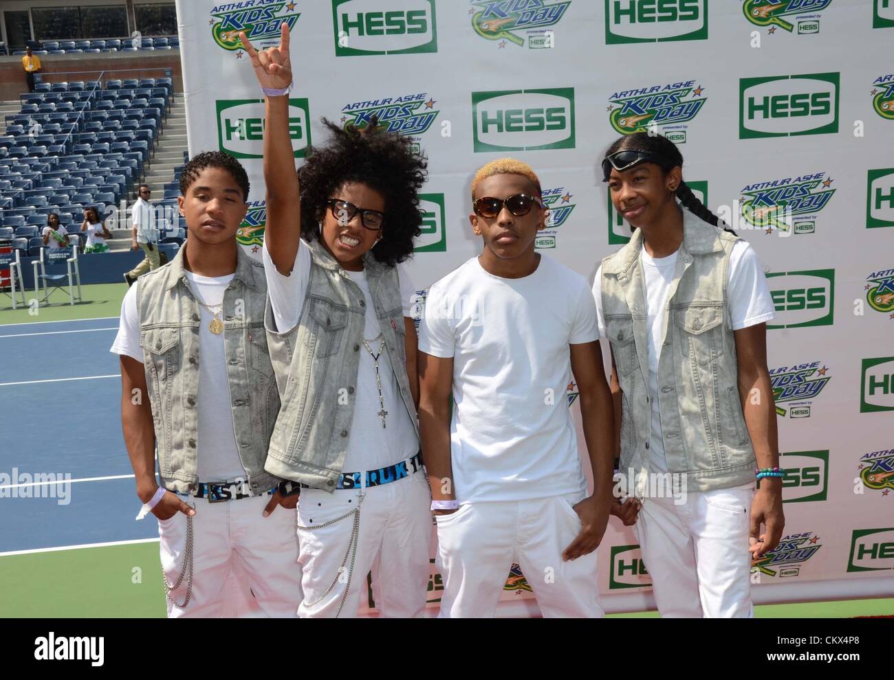 25th Aug 2012. Mindless Behavior, Roc Royal, Princeton, Prodigy, Ray Ray in attendance for 2012 Arthur Ashe Kids' Day, USTA Billie Jean King National Tennis Center, Flushing, NY August 25, 2012. Photo By: Derek Storm/Everett Collection Stock Photo