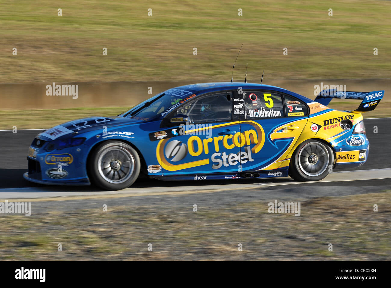 26th Aug 2012. Eastern Creek,Australia. Race 2 third place Orrcon Steel ...