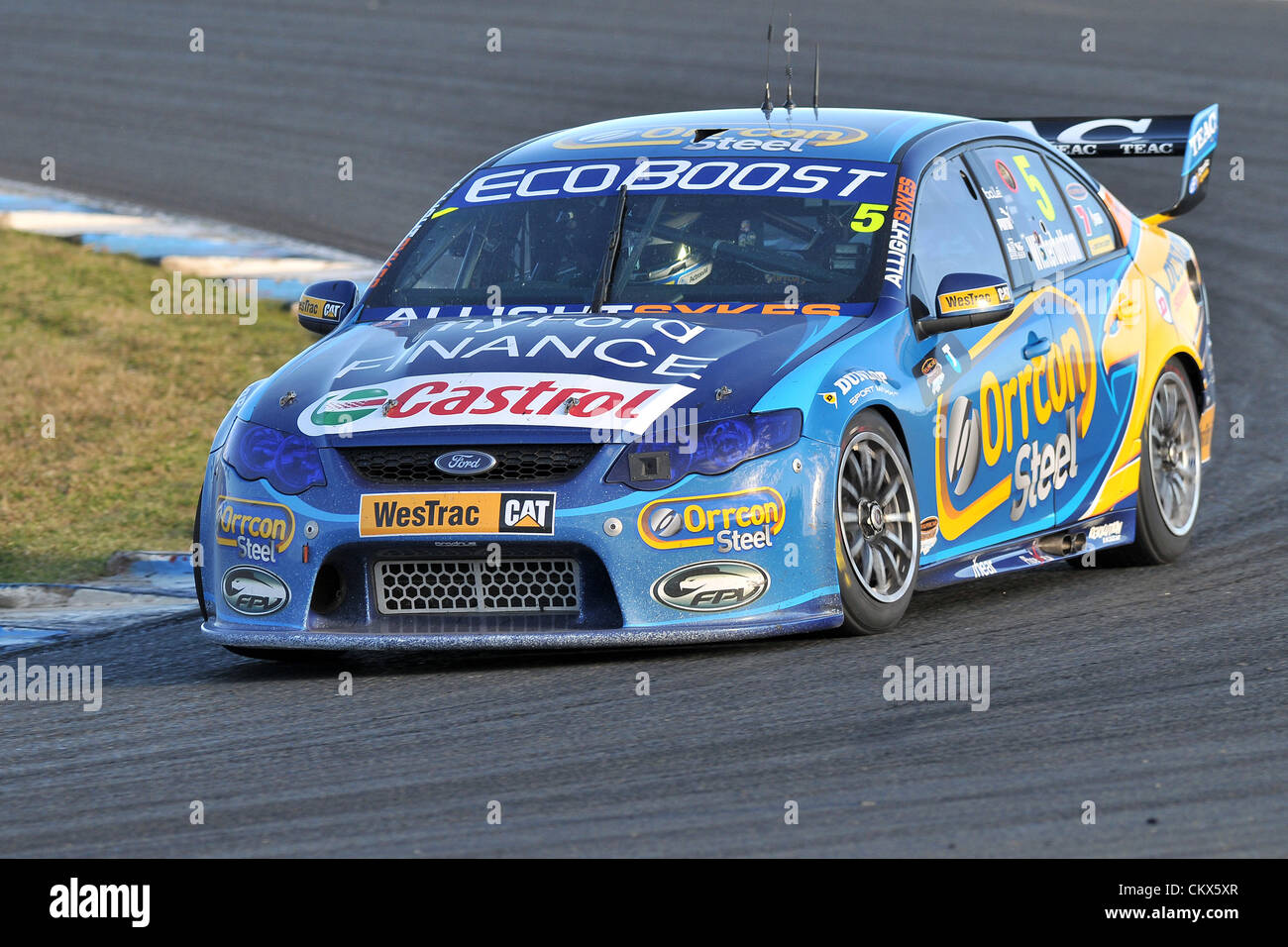 26th Aug 2012. Eastern Creek,Australia. Race 2 third place Orrcon Steel ...