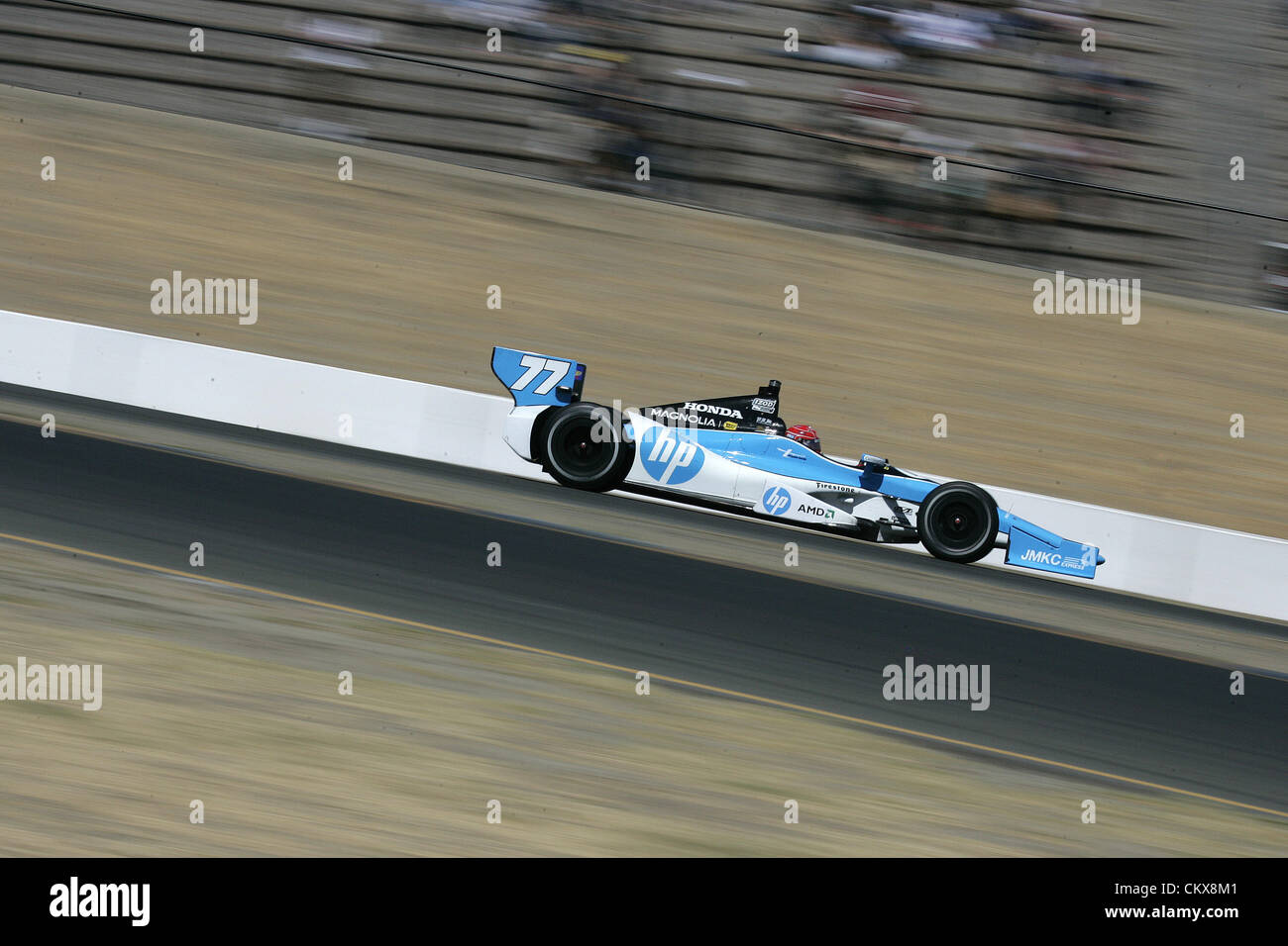 Aug. 26, 2012 - Sonoma, California, USA - IZOD Indycar Series, GoPro Indy Grand Prix of Sonoma, Sonoma, CA, USA, August 24-26 2012,  SIMON PAGENAUD, Schmidt/Hamilton Racing (Credit Image: © Ron Bijlsma/ZUMAPRESS.com) Stock Photo