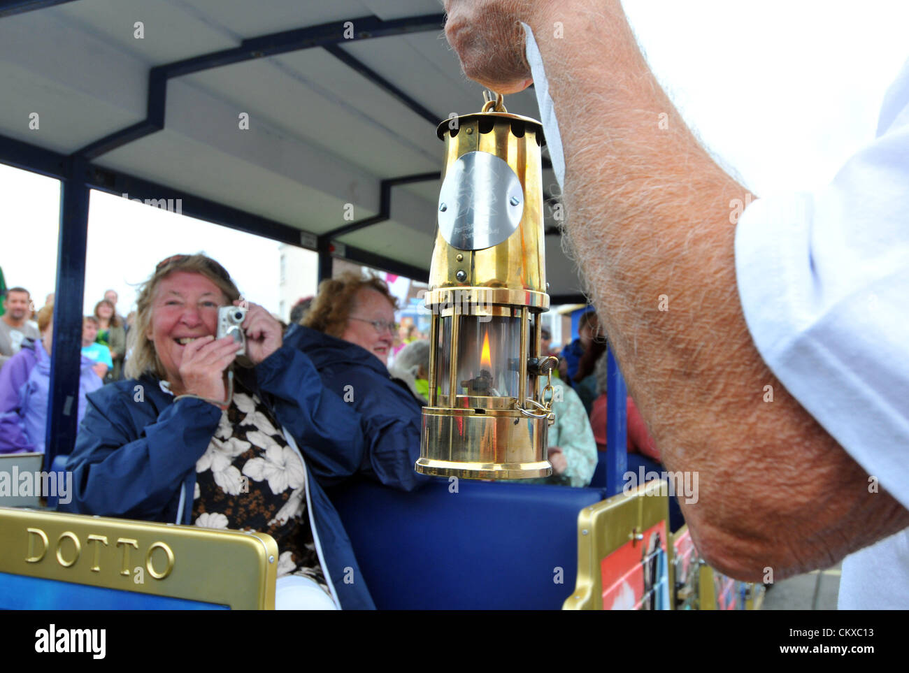August 27, 2012. Paralympic Flame Relay at Sailing Venue of Weymouth and Portland, Dorset, Britain, UK. Credit:  Dorset Media Service / Alamy Live News Stock Photo