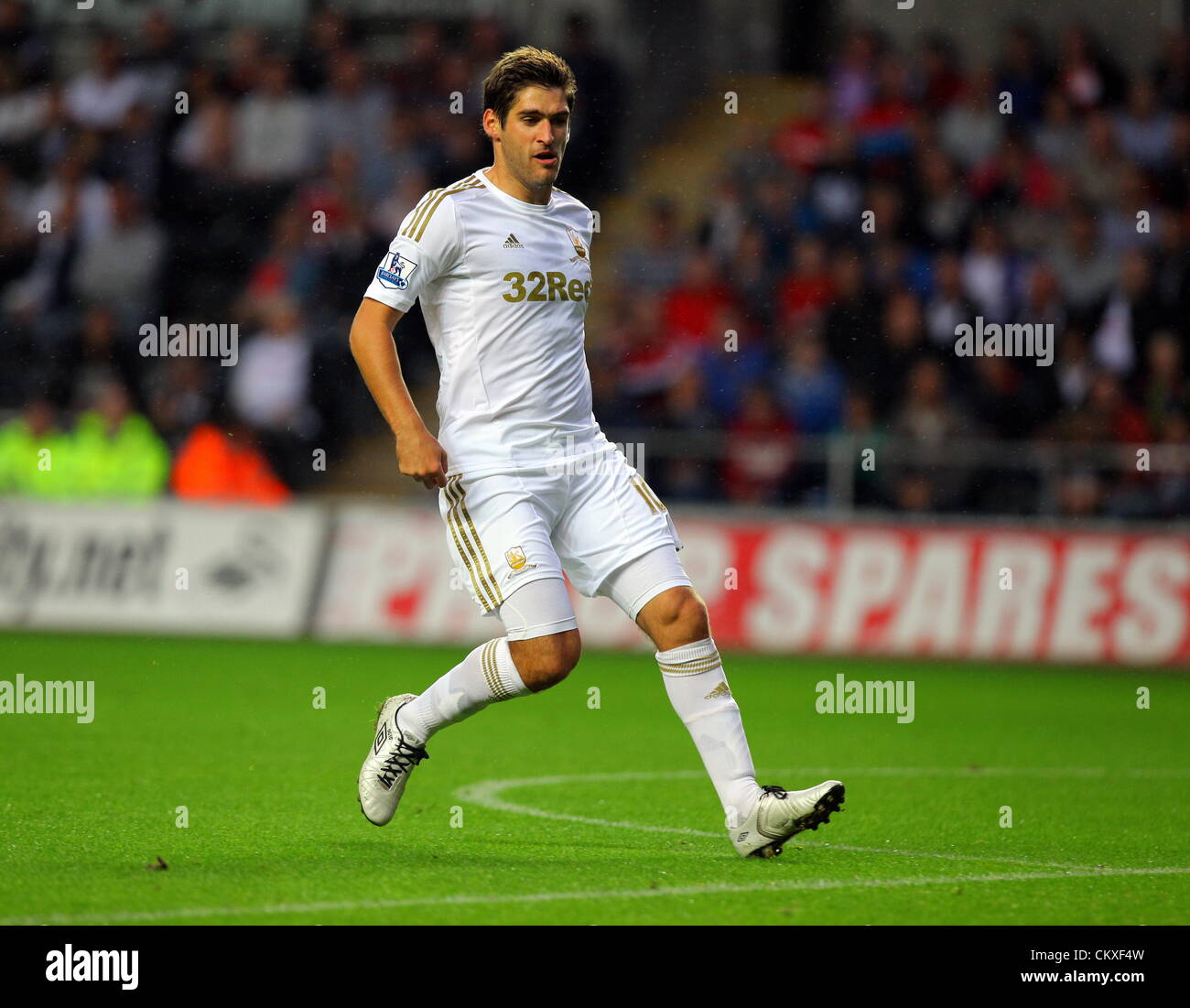 Liberty Stadium, Swansea, UK. 28th Aug 2012.   Pictured: Danny Graham of Swansea. Capital One Cup game, Swansea City FC v Barnsley at the Liberty Stadium, south Wales, UK. Credit:  D Legakis / Alamy Live News Stock Photo