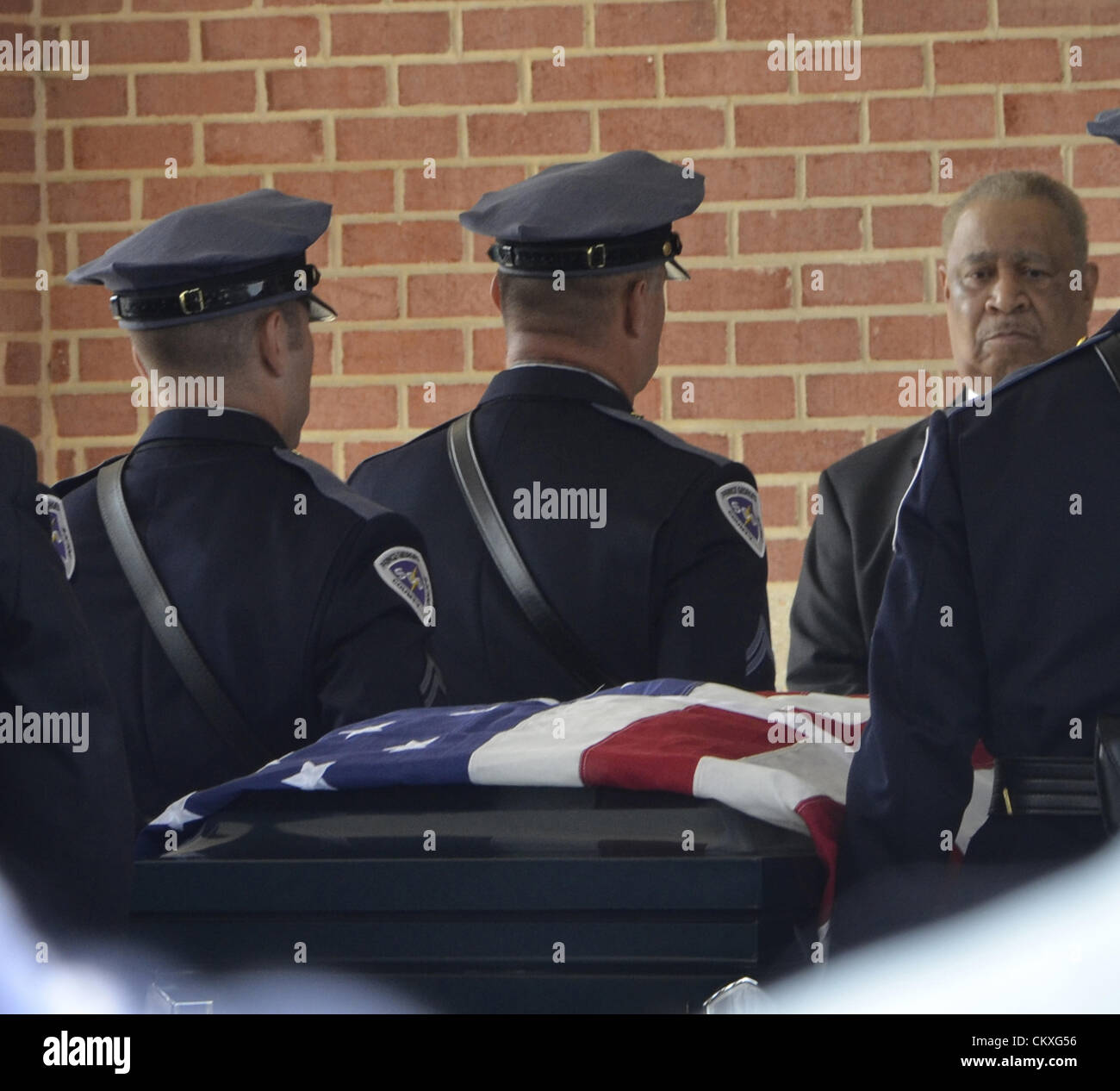 Mitchellville, Maryland, USA. August 28th 2012. Funeral for fallen