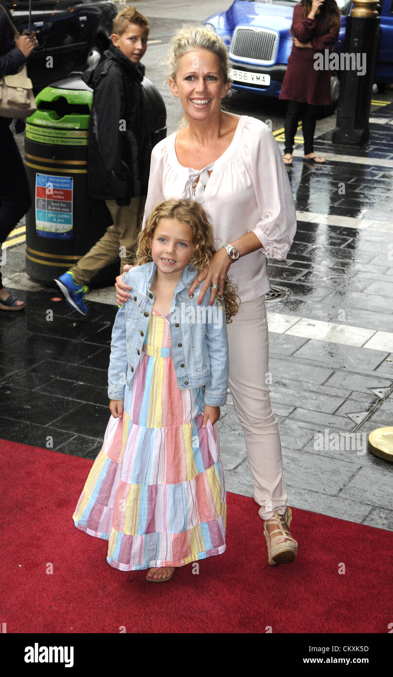 Lucy Benjamin on the red carpet at the Celebrity & Press Performance of Nickelodeon's 'Dora the Explorer' at the Apollo Theatre, Shaftesbury Avenue, London, UK. August 29th 2012.   Stock Photo